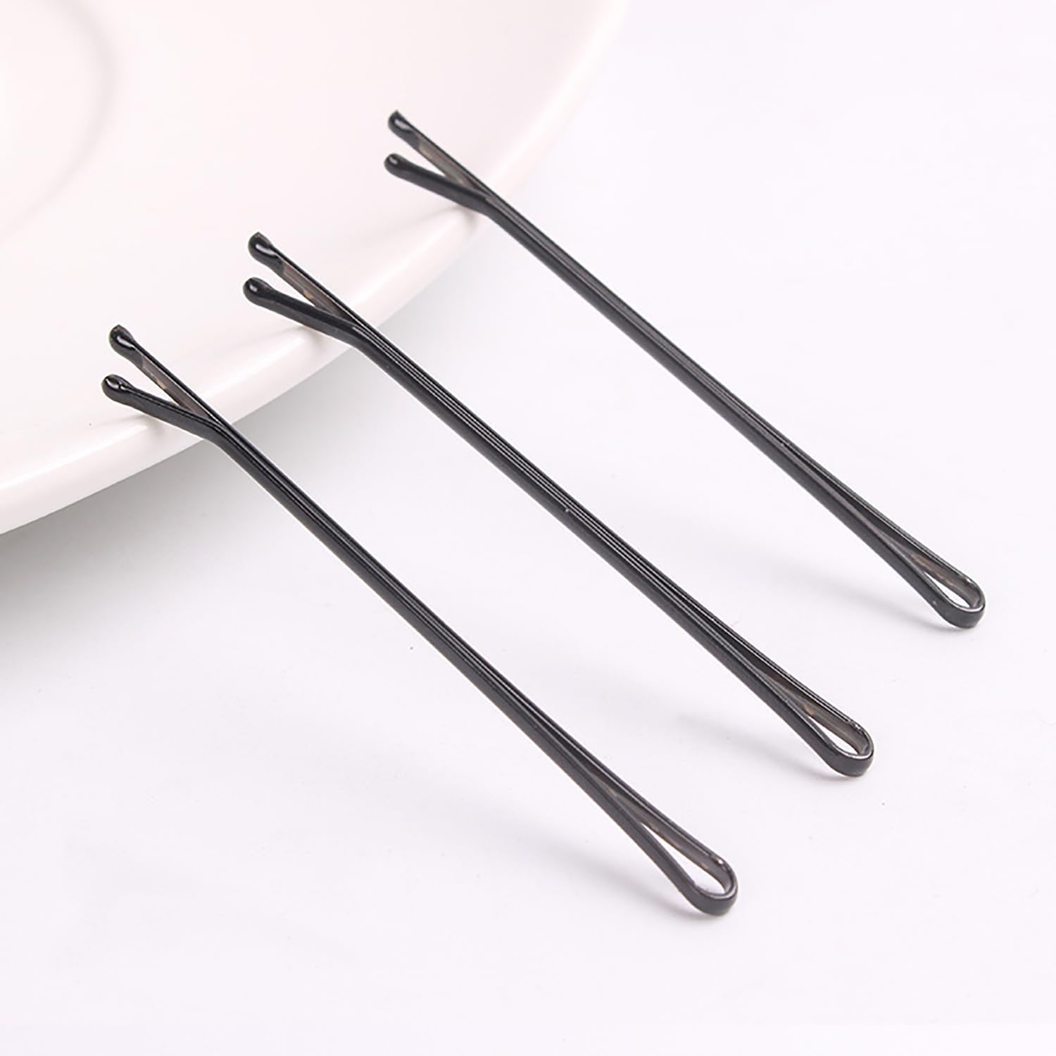Stylish Black Alloy Hair Clips - Strong & Simple Bobby Pins for Women (Pack of 100) | Perfect for Updos, Ponytails & Everyday Hairstyles