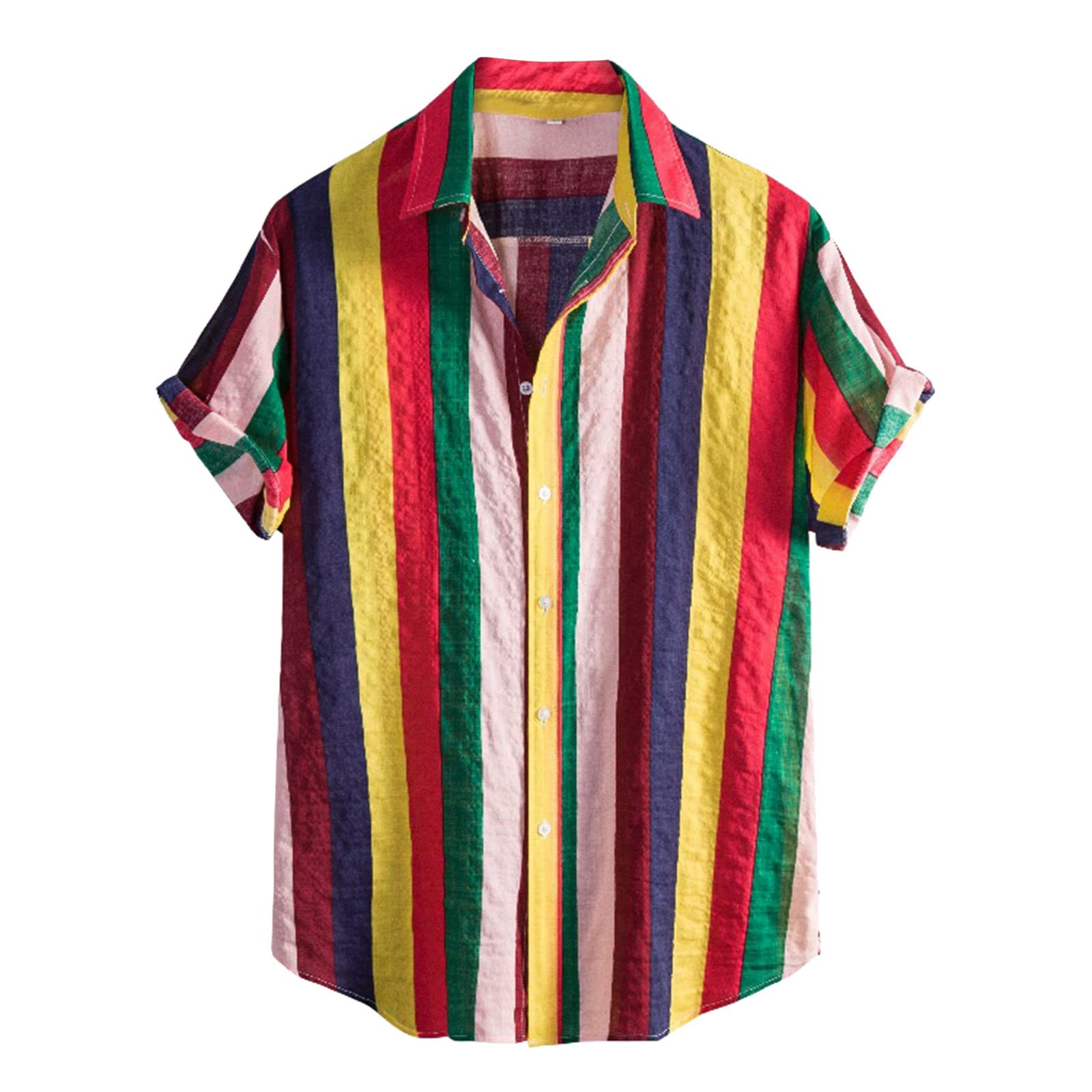 Men's Loose Fit Summer T-Shirt - Fashion Printed Cotton Linen Casual Shirt for Tall Men | Breathable & Comfortable for Outdoor Activities, Travel & Daily Wear