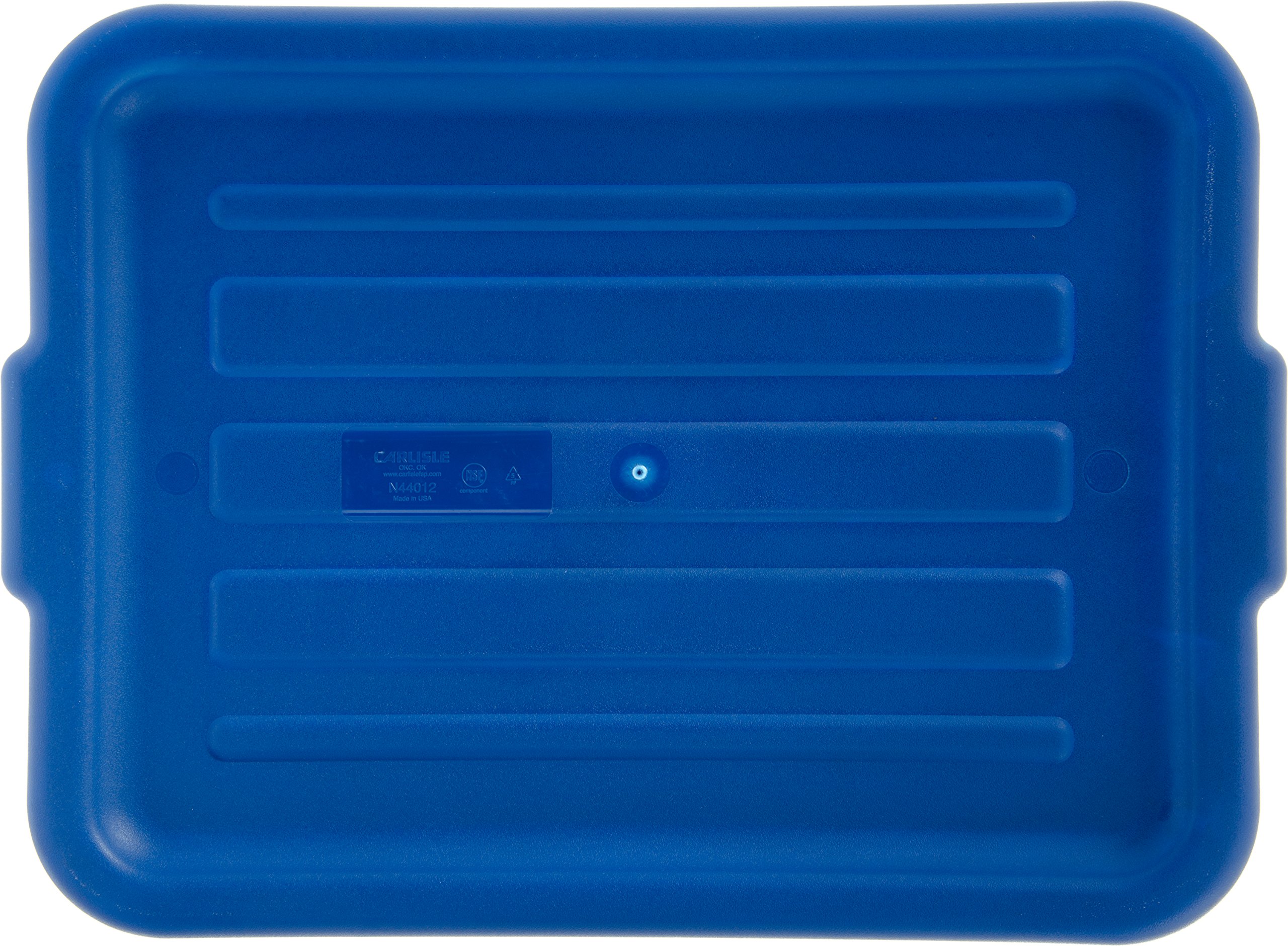 **Carlisle FoodService Comfort Curve™ Ergonomic Wash Basin Tote Box Lid - Universal Fit, Blue (Pack of 12) - Durable & Stackable for Restaurant, Kitchen & Food Service Use**
