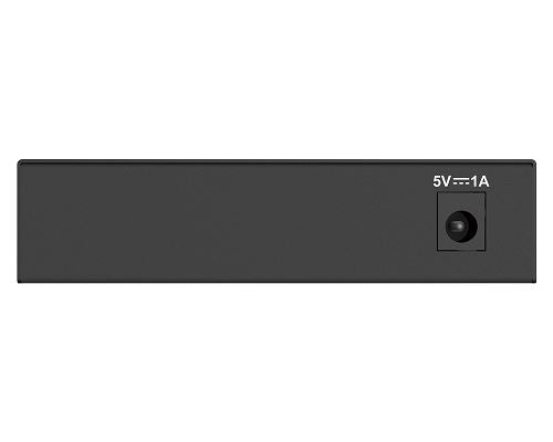 D-Link DGS-105GL 5-Port Gigabit Ethernet Switch - Unmanaged, Metal Housing, Plug & Play - Ideal for Home Office, Small Business & Gaming Setup