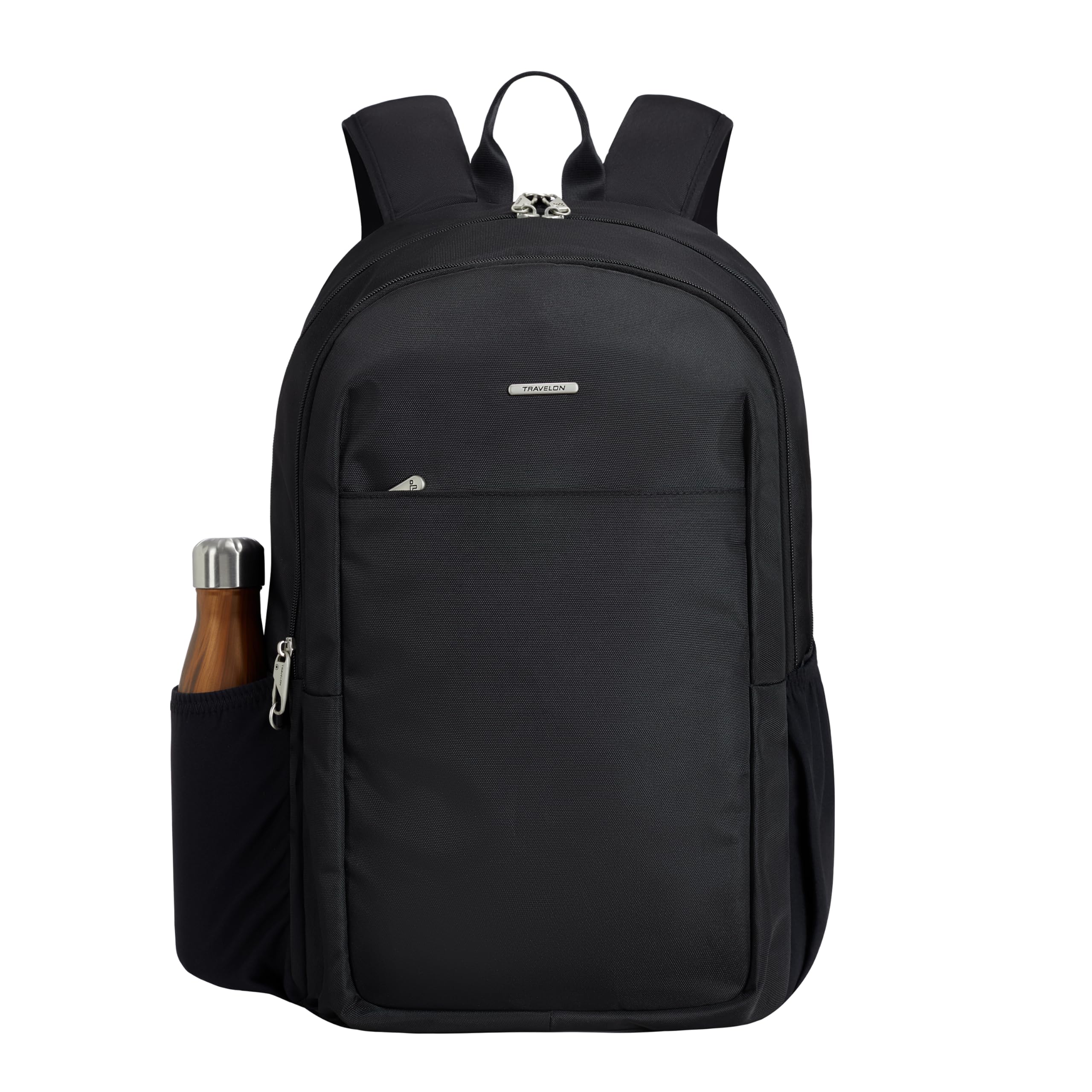 Travelon Classic Journeys 25L Anti-Theft Travel Backpack for Men & Women - Lightweight Carry-On Backpack for Commuting, Hiking & Airplane Travel
