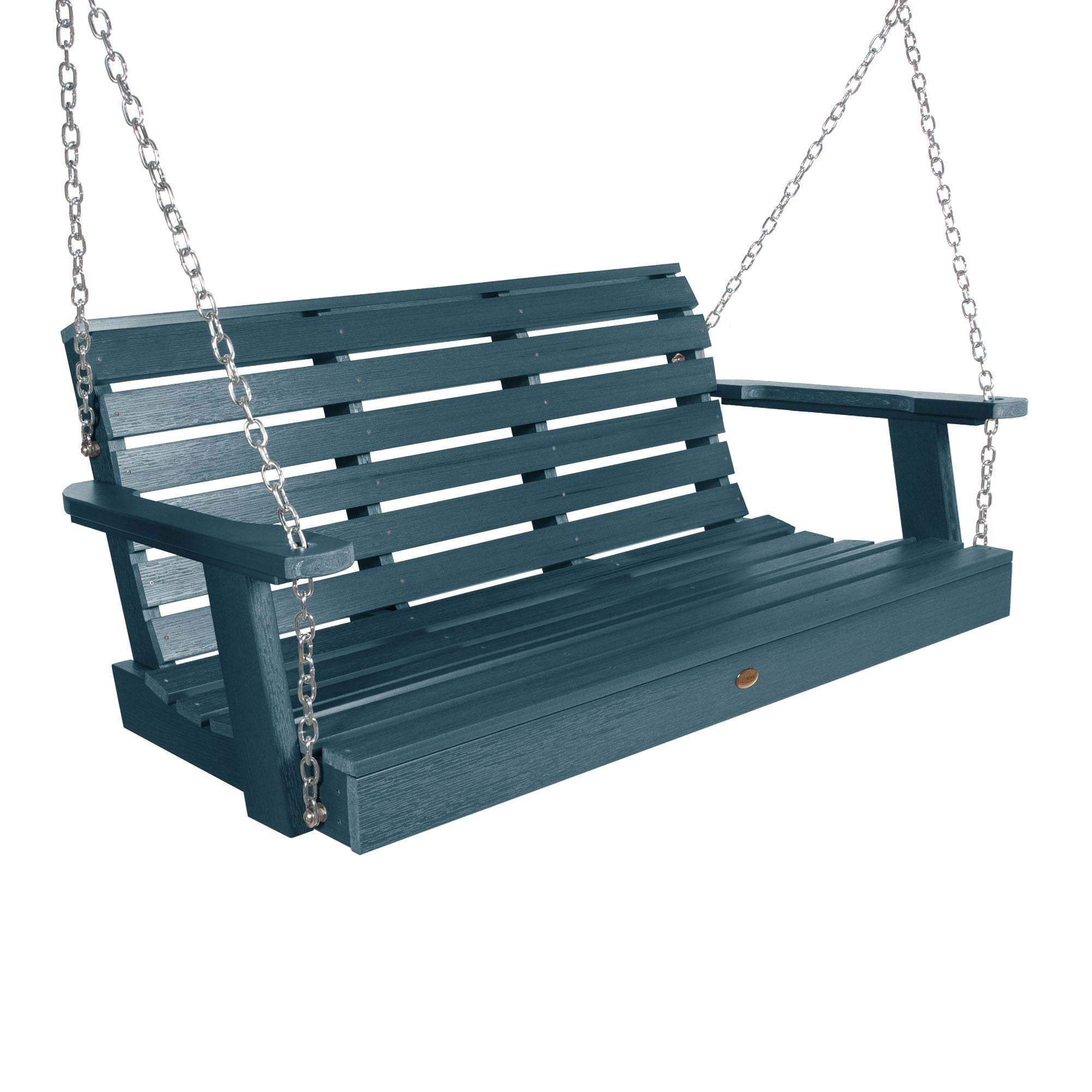4ft Weatherly All-Weather Porch Swing - Heavy Duty Outdoor Hanging Chair for Patio, Garden & Backyard Relaxation - Perfect for Reading, Napping & Enjoying Nature