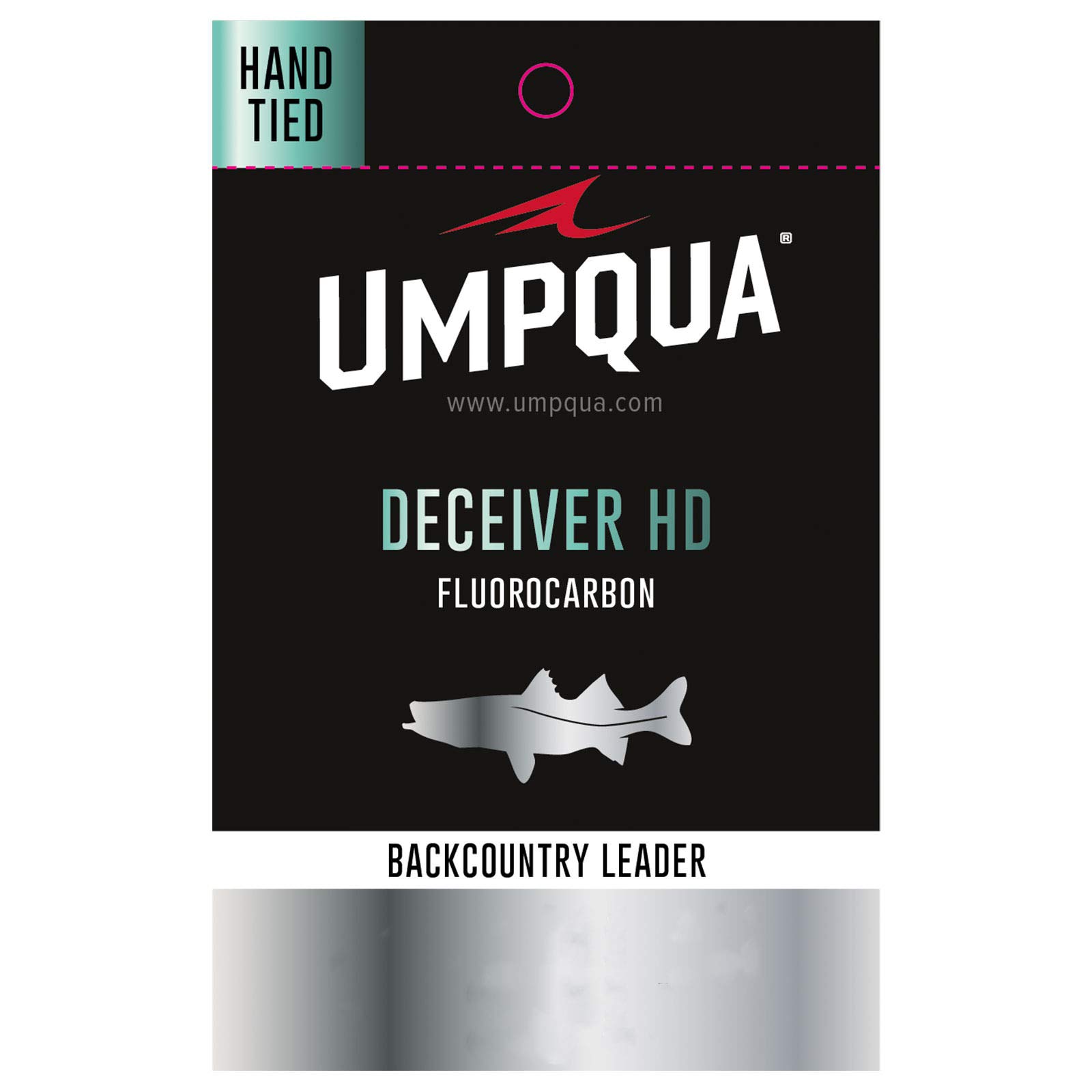 Umpqua Deceiver Backcountry Leader Fly Fishing Line with Fluorocarbon Shock Tippet - Perfect for Trout, Bass, and Saltwater Fly Fishing Adventures