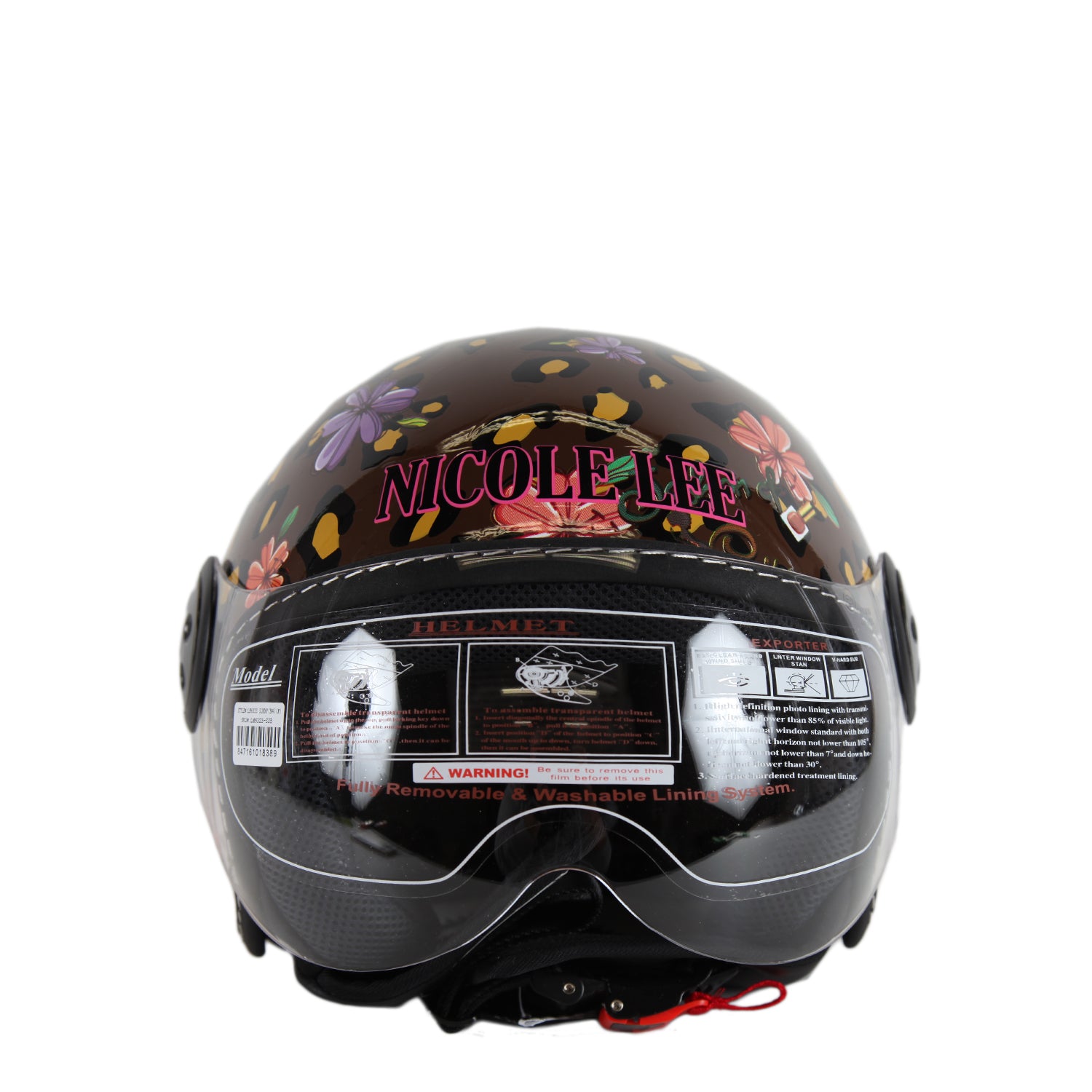 Open Face Helmet - Lightweight Motorcycle Helmet for Men & Women - DOT Approved for Safety - Perfect for Cruiser, Scooter & Street Bike Riding