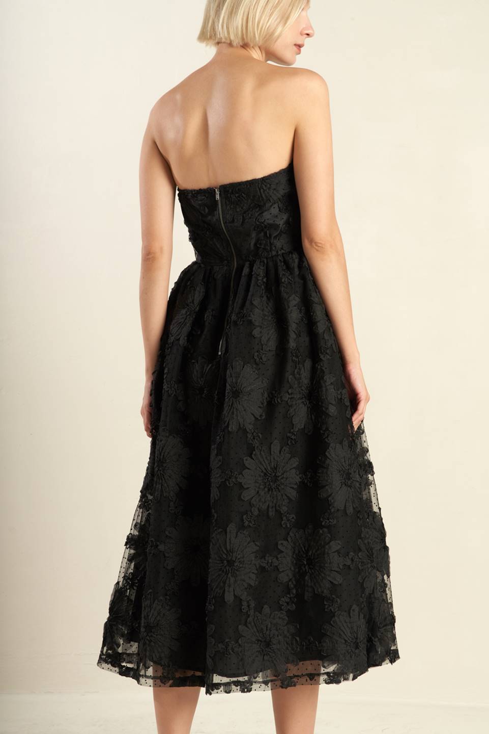 Confidence Game Lace Midi Dress - Elegant Floral Lace Party Dress for Women, Perfect for Weddings, Cocktail Parties & Date Nights