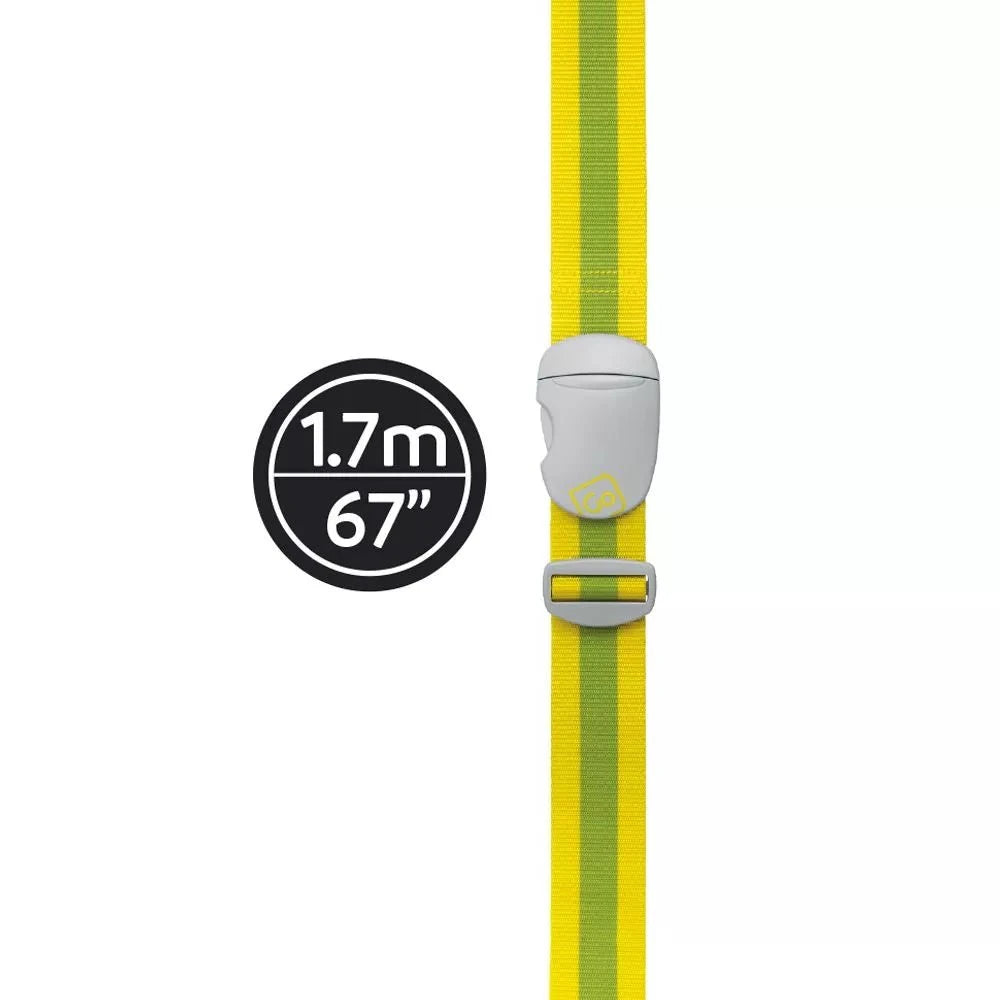 Bright Reflective Luggage Strap for Travel - Secure & Easy to Identify Bags at Airports - Perfect for Suitcases, Backpacks & Duffel Bags