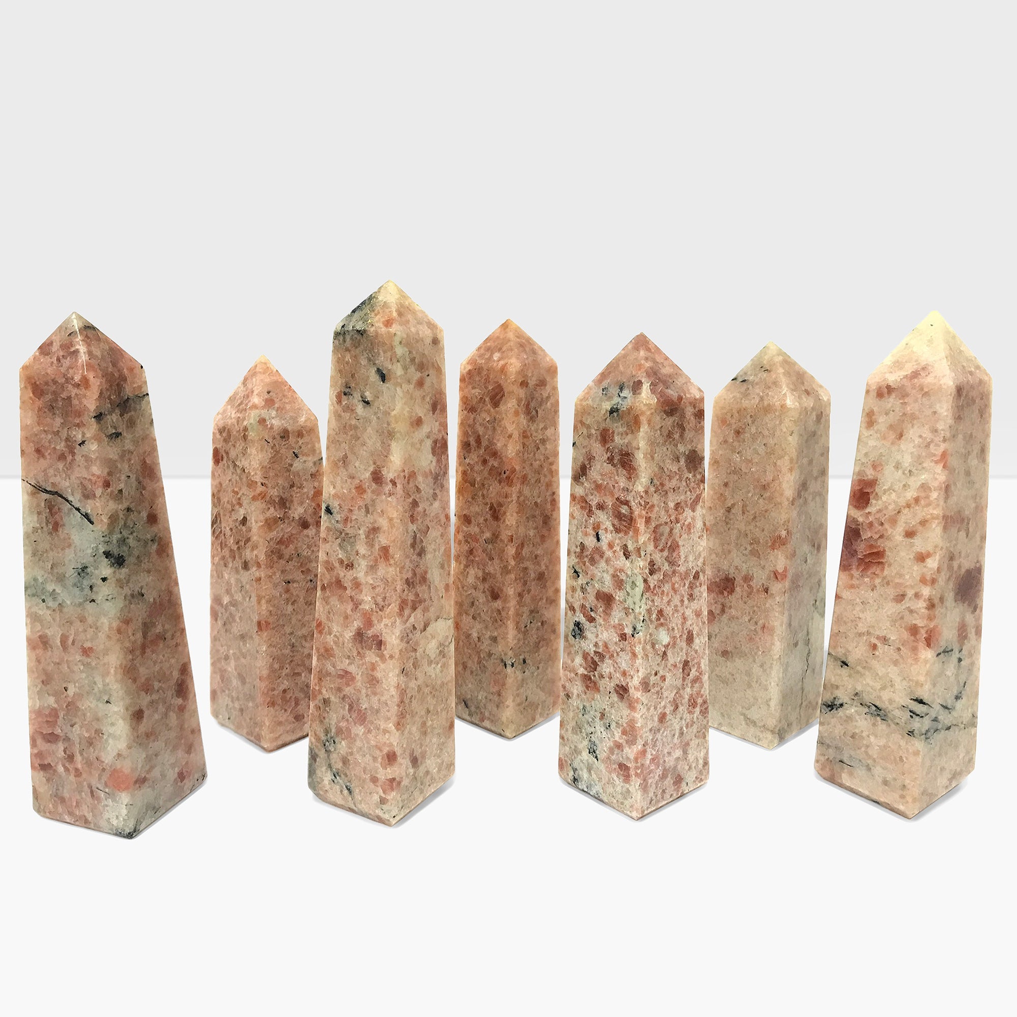 Polished Sunstone Obelisk Tower Point - Natural Crystal for Energy Healing, Feng Shui Decor, Home & Office Display, Meditation & Spiritual Focus - Perfect for Yoga Spaces, Altars & Gift Giving