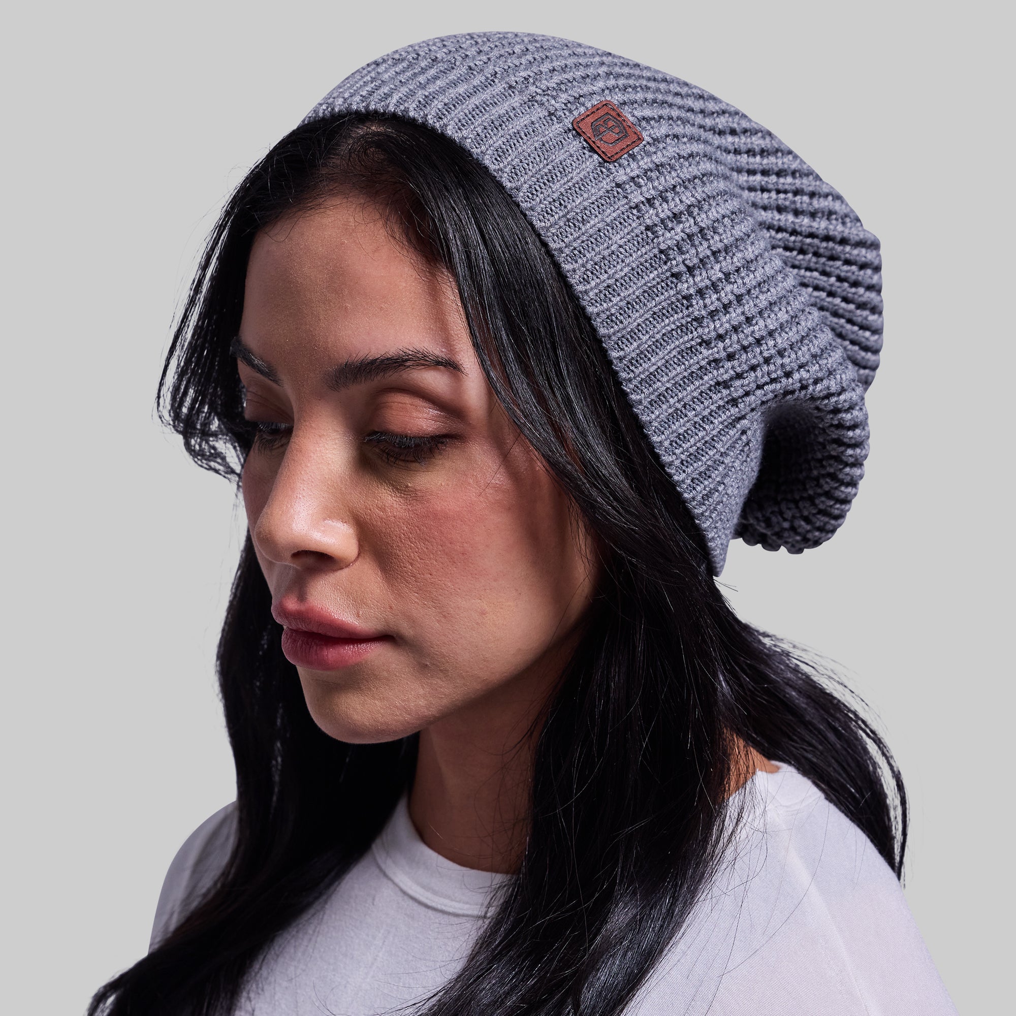 Primitive Waffle Knit Beanie Hat for Men & Women - Soft Winter Warm Grey Skull Cap - Perfect for Cold Weather, Outdoor Activities & Streetwear Fashion