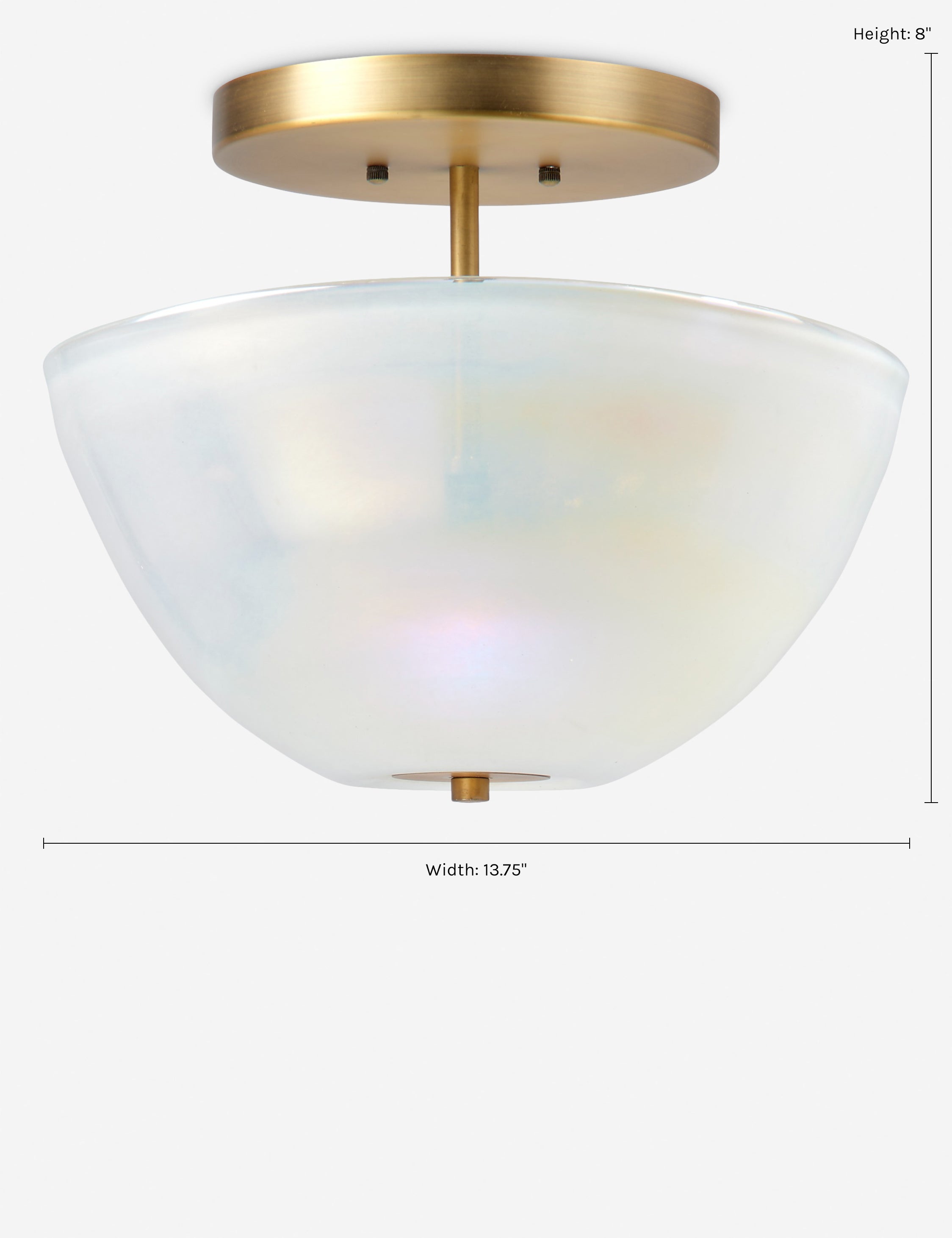 Akari Semi Flush Mount Ceiling Light - Modern LED Fixture for Bedroom, Hallway & Kitchen Lighting - Dimmable & Energy Efficient Home Decor