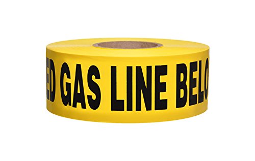 Caution Buried Gas Line Below 2.5mil (Yellow)