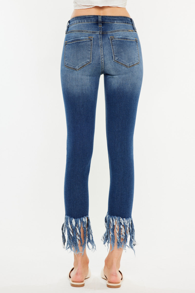 Ratana High Rise Ankle Skinny Jeans for Women - Stretchy Slim Fit Denim Pants, Comfortable Everyday Wear for Work, Date Night & Casual Outings
