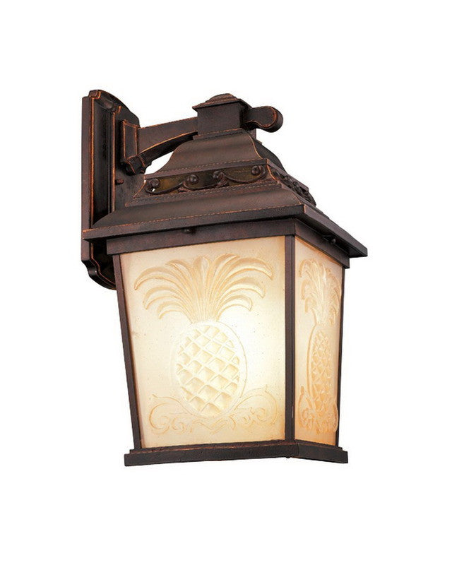 Kalco Lighting 9452 TP One Light Outdoor Exterior Wall Lantern in Tawny Port Finish - Weatherproof Outdoor Sconce for Porch, Patio, and Garden Lighting