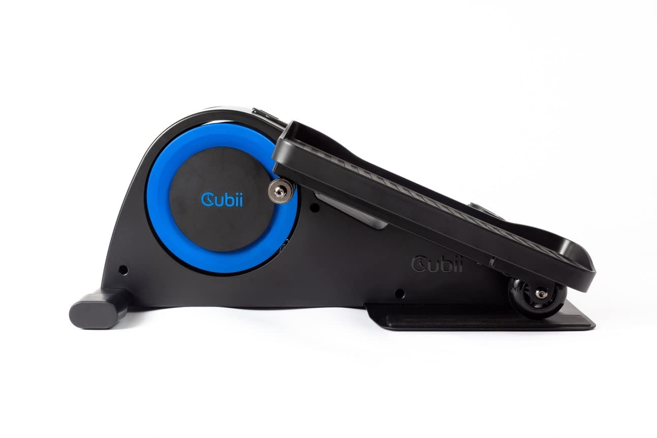 **Cubii JR1 Renewed Under Desk Elliptical - Adjustable Resistance Bike Pedal Exerciser with LCD Fitness Tracker - Compact Home & Office Workout Equipment for Sedentary Lifestyles**    *(Perfect for Working from Home, Office Fitness, or Low-Impact Exercise While Watching TV or Sitting at Your Desk)*