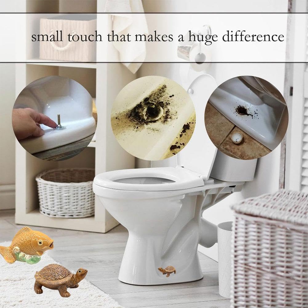 Decorative Fish Ceramic Toilet Bolt Covers & 24 Empty DIY Fillable Advent Calendar Boxes - Perfect for Bathroom Upgrades and Christmas Countdown Decorations