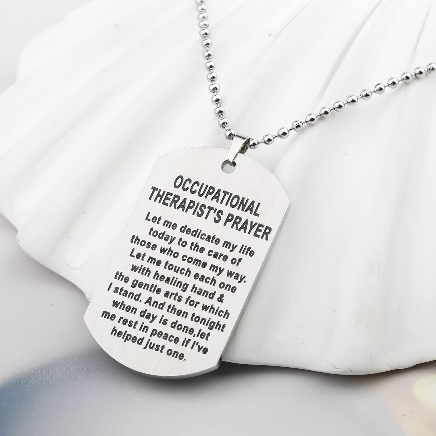 WKXZMTR OT Keychain Necklace - Occupational Therapist Jewelry Gift for OT Graduation, Appreciation & Daily Wear | Perfect for Therapists, Students & Healthcare Professionals