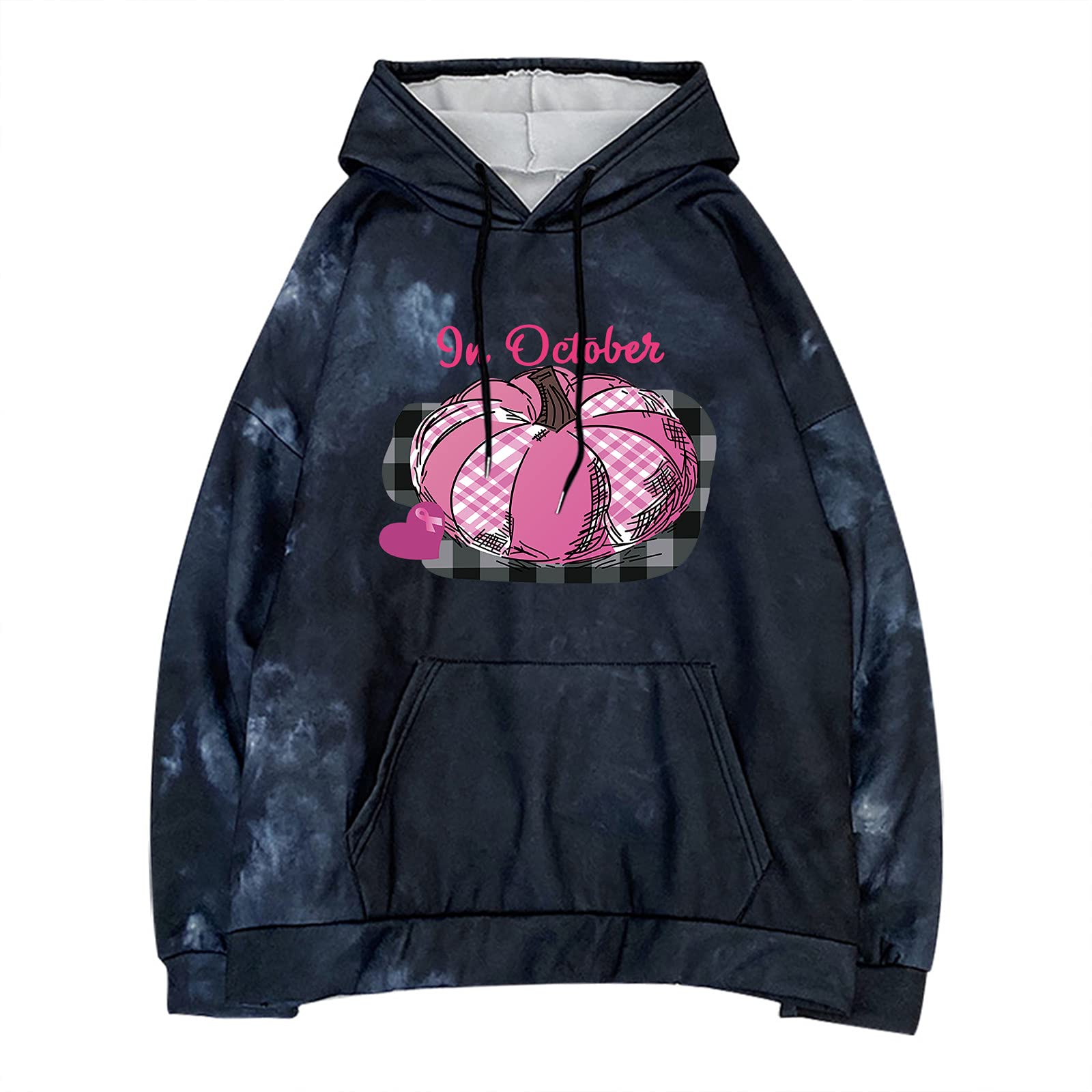 Vifucz Women's Tie Dye Graphic Hooded Sweatshirt - Long Sleeve Casual Pullover with Hood for Winter & Fall | Trendy Streetwear, Loungewear & Outdoor Activities A7