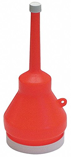 1 Pint Capped Funnel with 4 Inch Diameter - Perfect for Kitchen, Brewing, Auto Fluids & DIY Projects