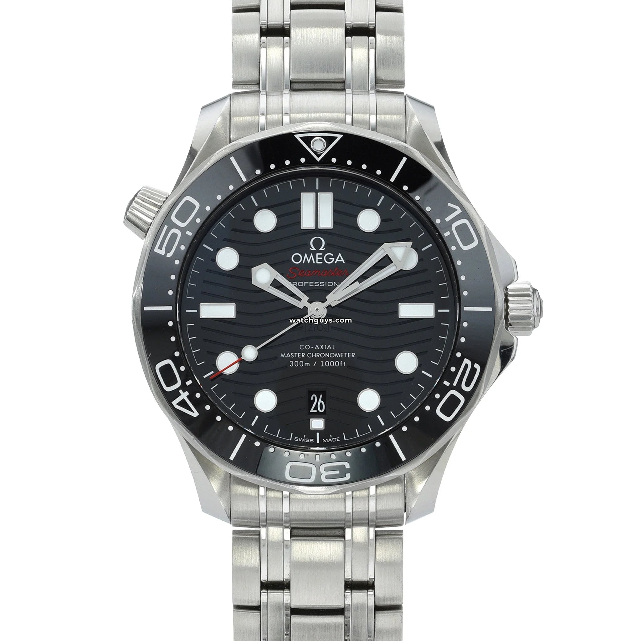 Omega Seamaster Diver 210.30.42.20.01.001 Men's Luxury Automatic Watch - 300m Water Resistant, Ceramic Bezel, Stainless Steel - Perfect for Diving, Business & Formal Occasions