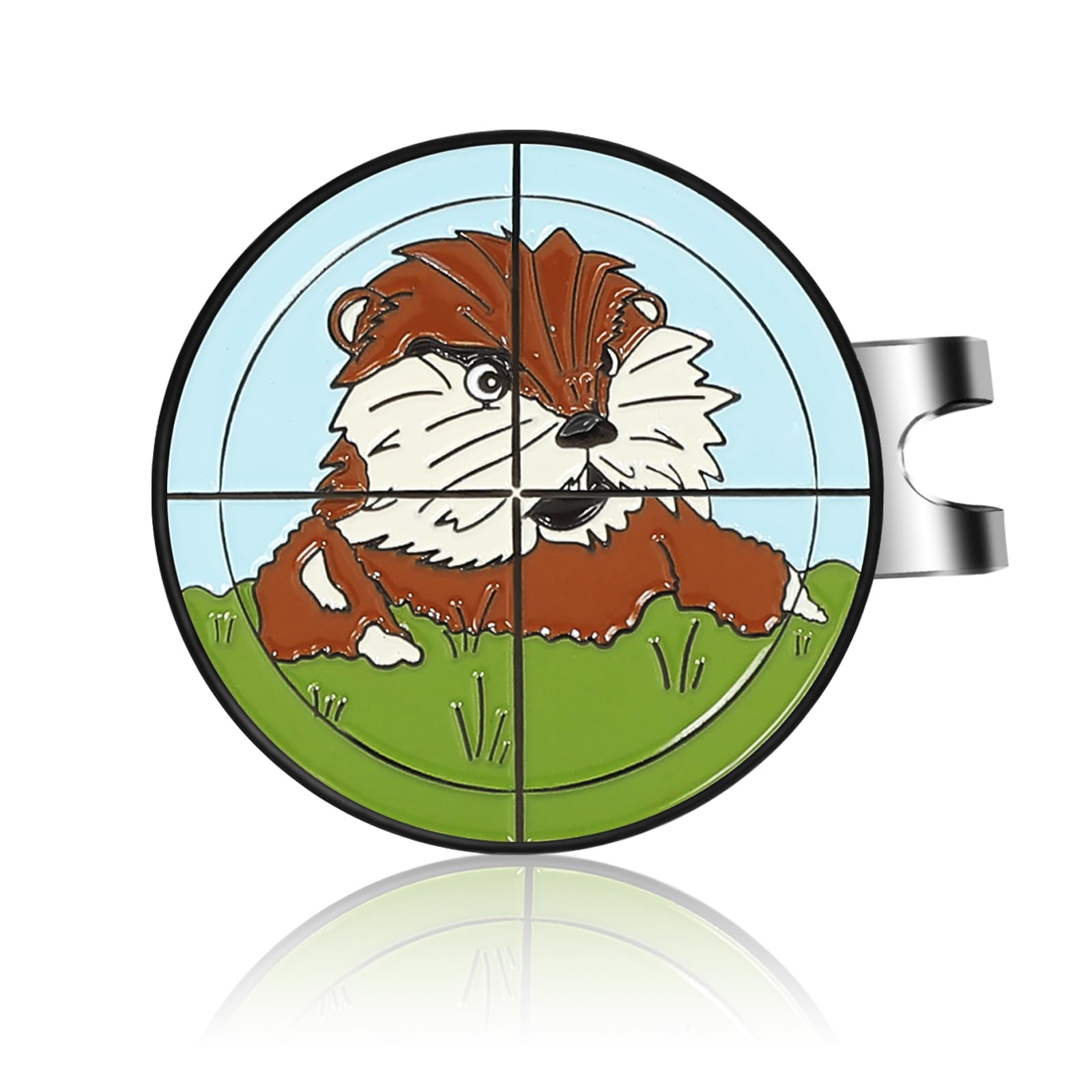 Premium Magnetic Golf Ball Marker with Hat Clip - Funny Golf Accessories for Men & Women - Ideal Gift for Golf Lovers - Perfect for Golf Courses, Driving Ranges & Tournaments