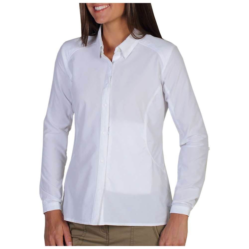 ExOfficio Women's Triflex Hybrid Long Sleeve Shirt - Moisture-Wicking, UPF 50+ Sun Protection, Lightweight Travel & Hiking Shirt for Outdoor Adventures