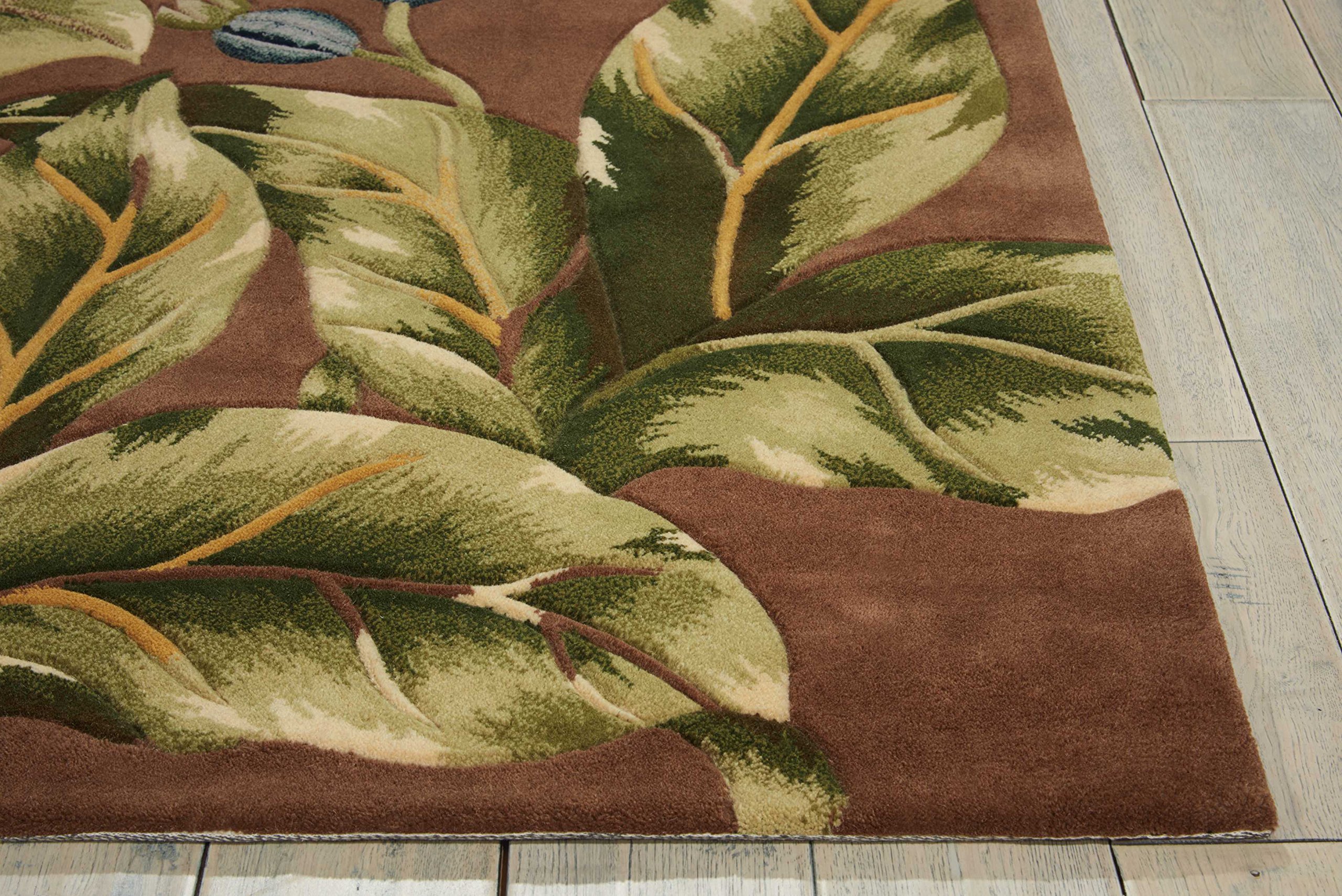 Nourison Tropics Floral Khaki 3'6
