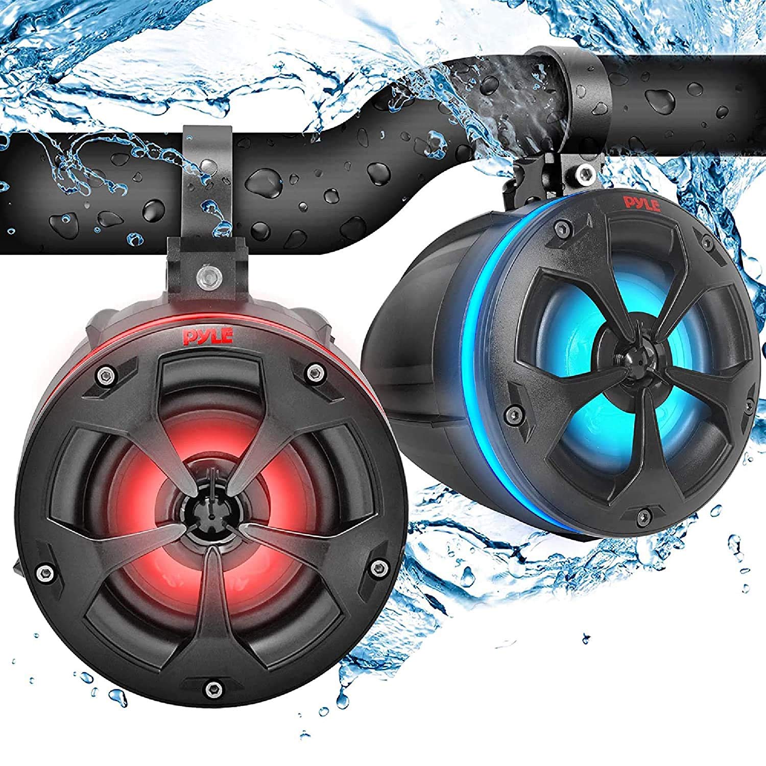 Pyle 2-Way Dual Waterproof Off-Road Speakers - 4