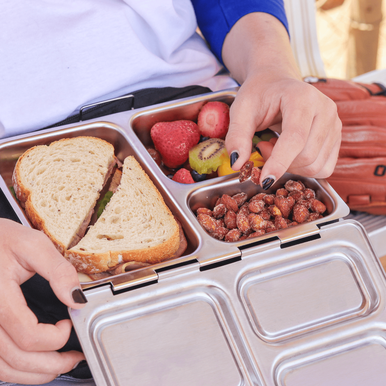 Premium Stainless Steel Lunch Box Set - BPA-Free, Leak-Proof, Eco-Friendly Food Container for Adults & Kids - Ideal for School, Office, Picnics & Travel