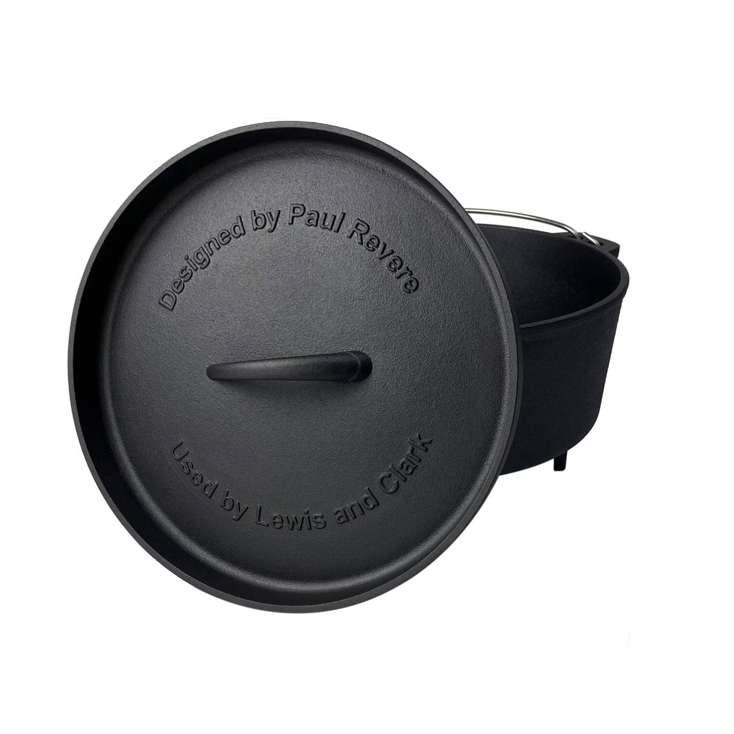 **Lehman's 4-Piece Campfire Cooking Set – Nitrided Dutch Oven, Skillet & Griddle – Perfect for Outdoor Camping, Backpacking & BBQ**