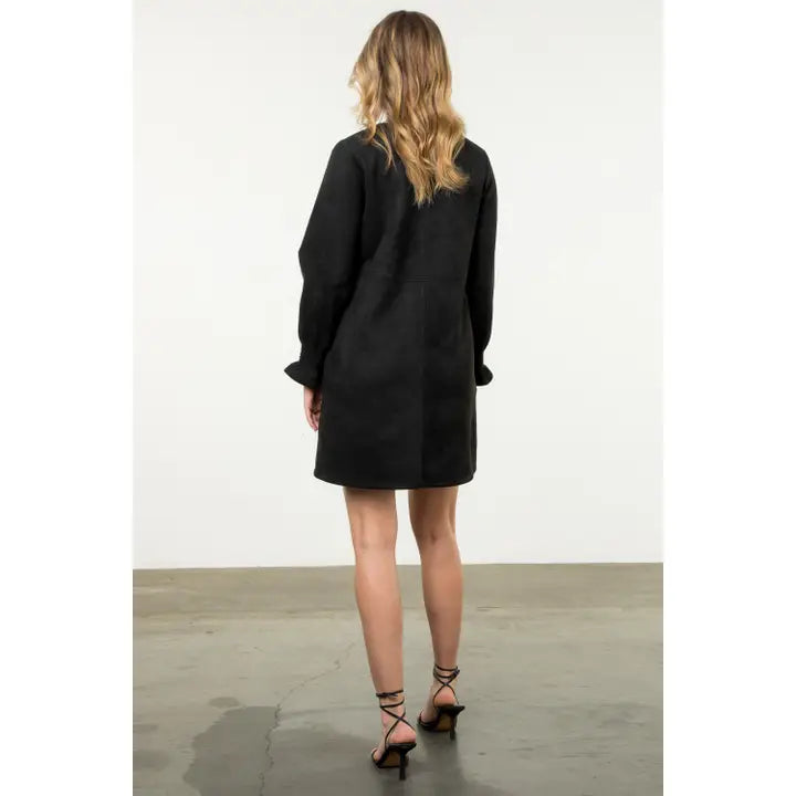 Long Sleeve Suede Dress for Women - Soft & Stylish Fall/Winter Outfit (Multiple Colors) | Sale $47.20 | Perfect for Office, Date Night & Holiday Parties
