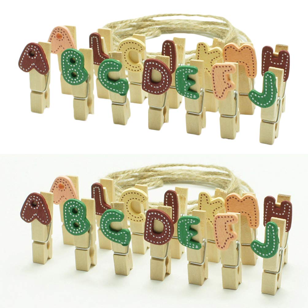 TOPBATHY 140pcs Wooden Photo Clothespins - Cartoon Wooden Clips for Hanging Pictures, DIY Crafts, Scrapbooking & Home Decor - Perfect for Photo Displays, Memory Boards & Creative Projects