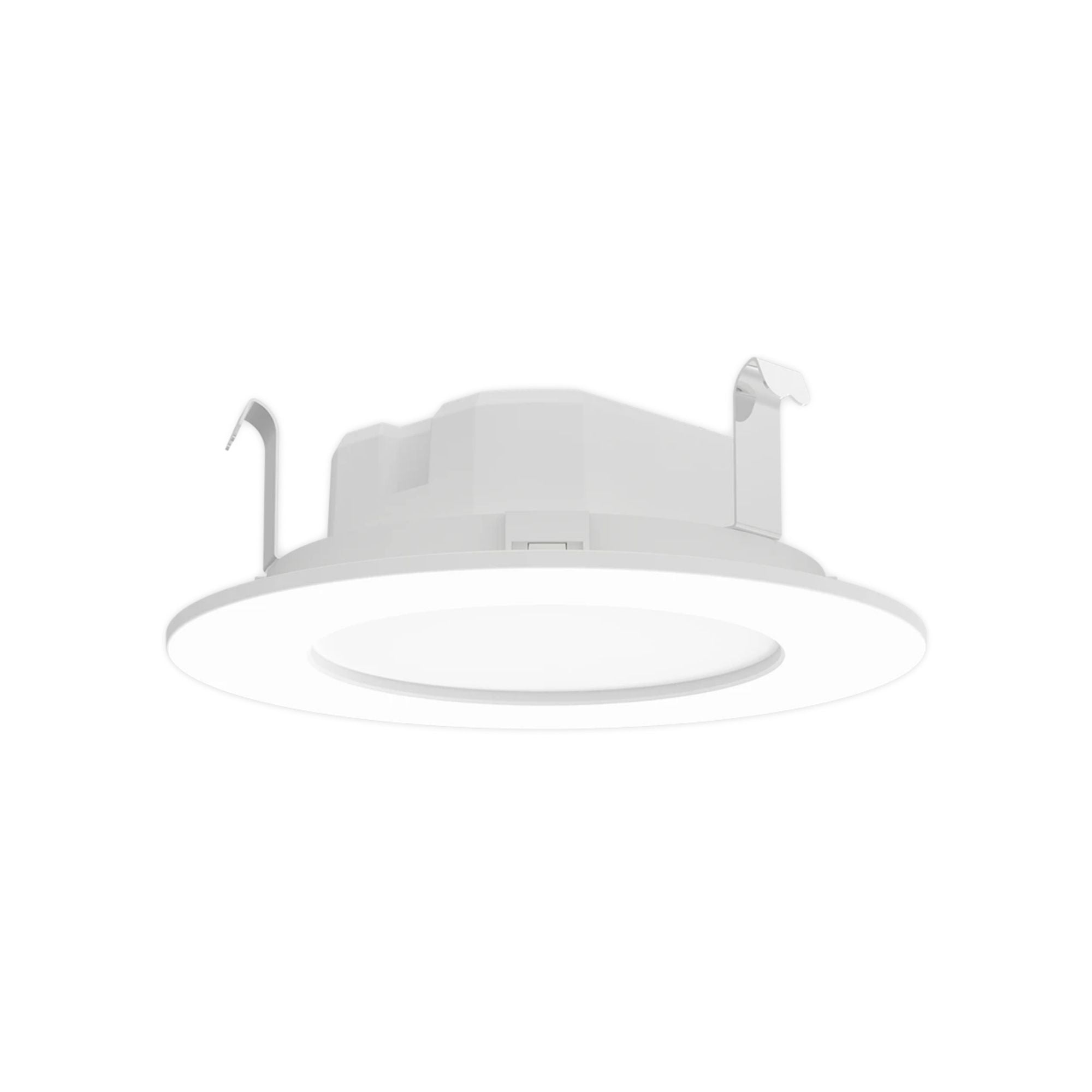 4 Inch Wafer Retrofit LED Can Light - 835 Lumens, 5 Color Temperatures, White Smooth Trim - Perfect for Kitchen, Bathroom & Living Room Lighting
