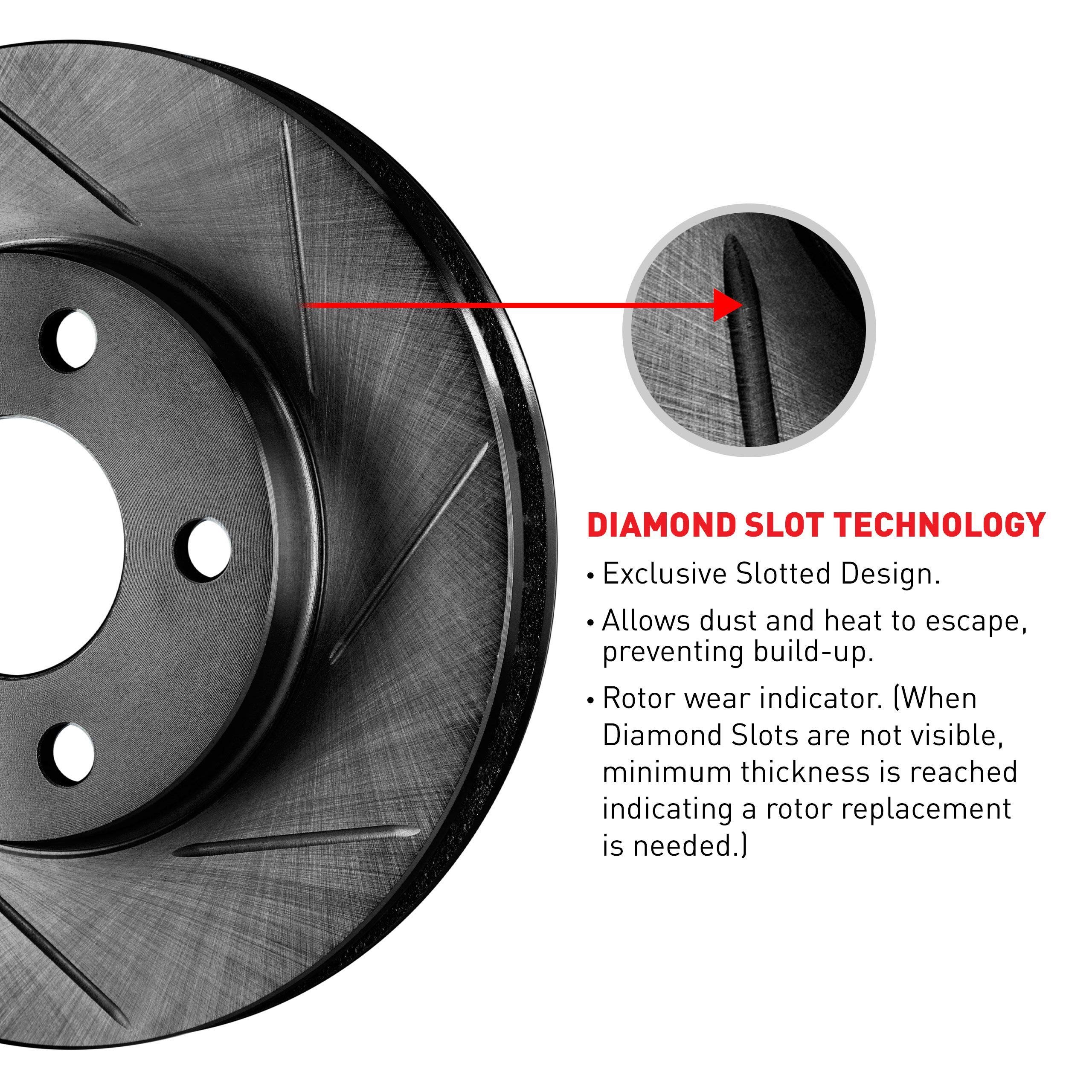 R1 Concepts Rear Brake Pads and Rotors Kit - Ceramic Brake Pads & Drilled Rotors - Compatible with 2000 Volvo V70 - Perfect for Daily Commuting & Highway Driving