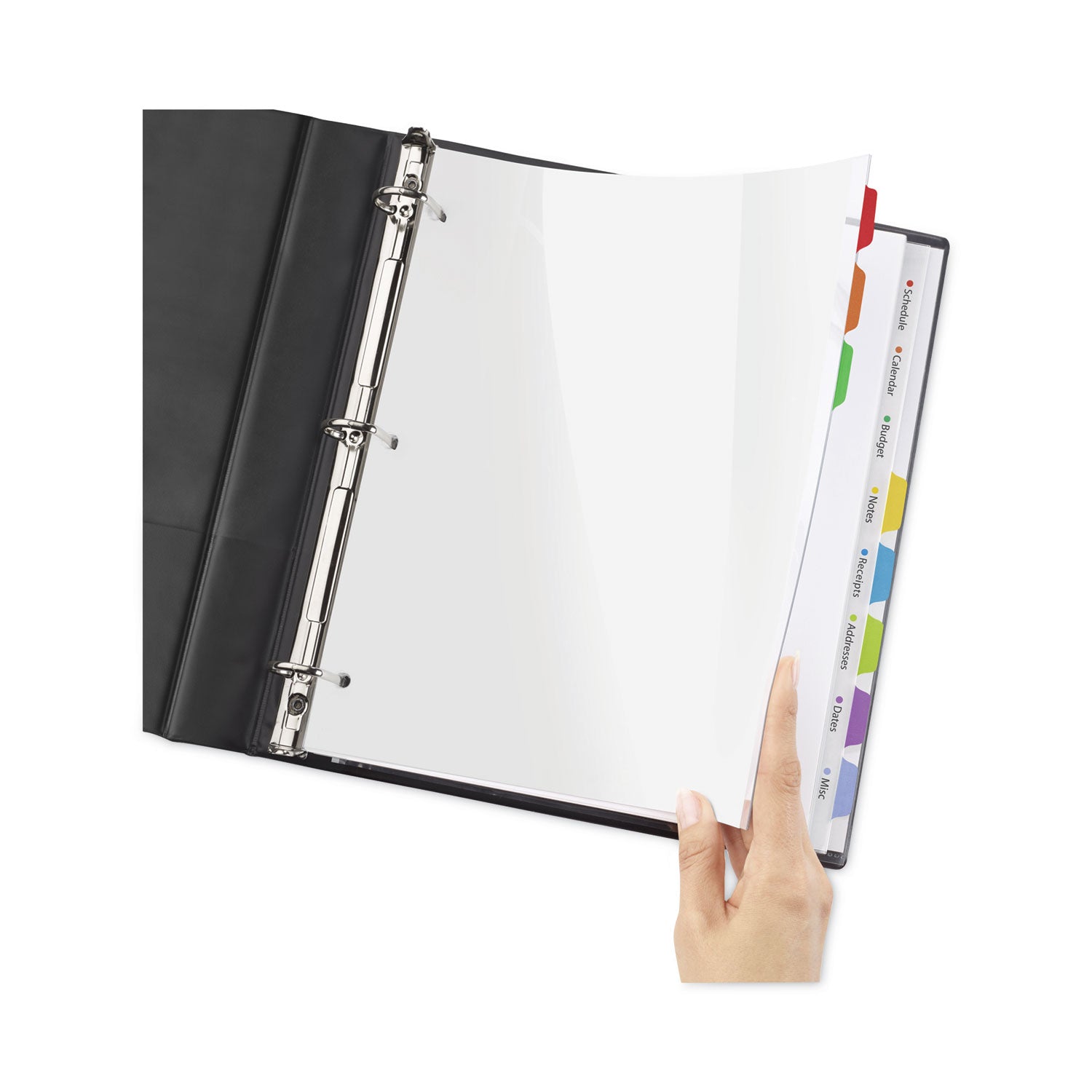Avery® Clear Easy View Plastic Dividers with Multicolored Tabs & Sheet Protector - 8 Tab, 11