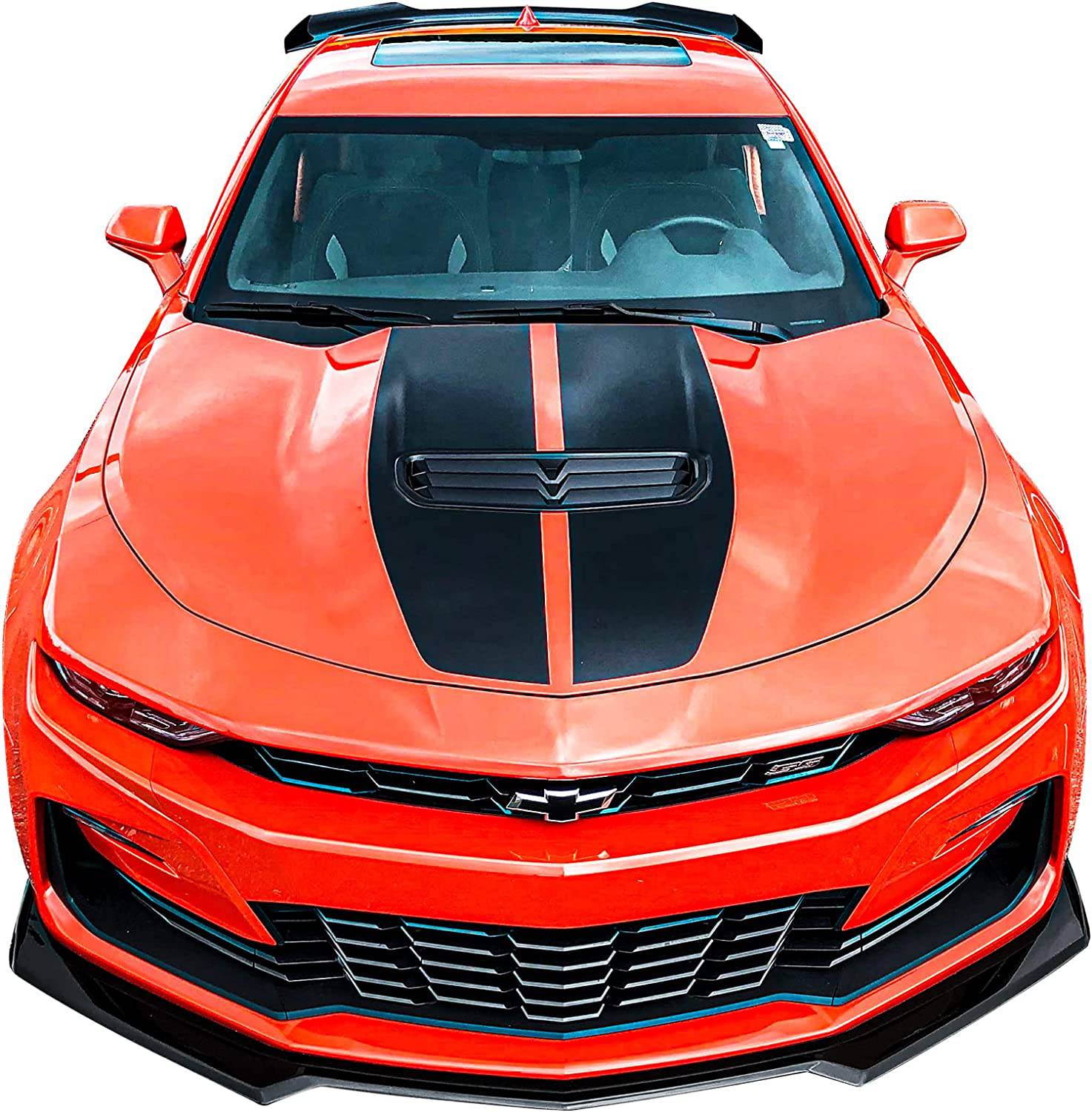 2016-2023 Chevrolet Camaro Front Bumper Lip - ABS Glossy Black 3-Piece Set for LT/LS/RS/SS/1LE Models | Aggressive Styling Upgrade for Street & Track Performance
