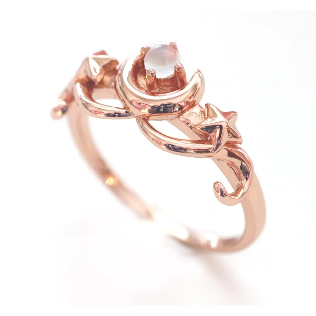 Luna Ring for Women - Elegant Rose Gold Fashion Jewelry - Perfect for Weddings, Anniversaries & Gifts