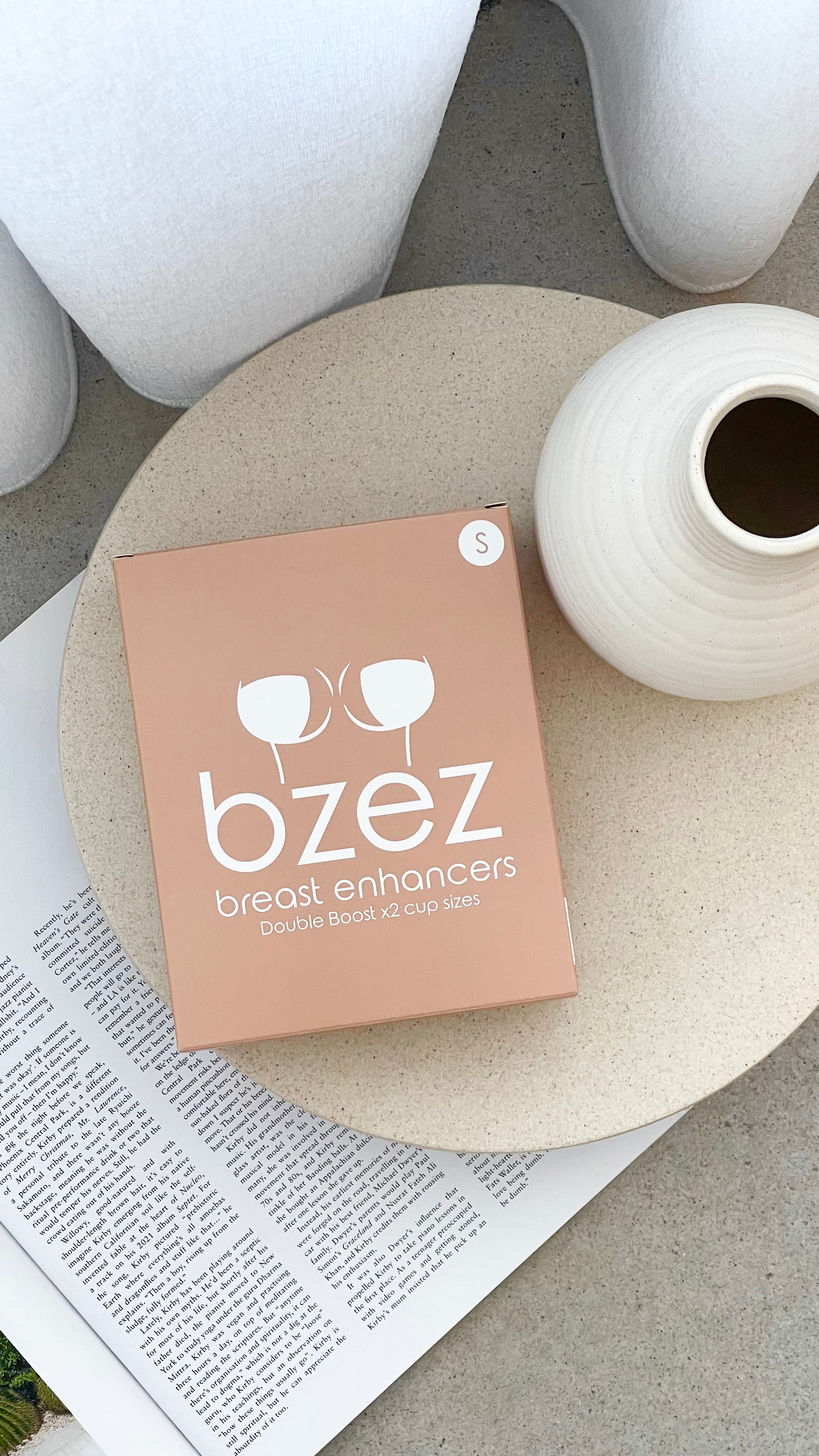 BZEZ Silicone Breast Enhancer Inserts - Push Up & Double Boost - Natural Look - Perfect for Dresses, Swimsuits & Special Occasions