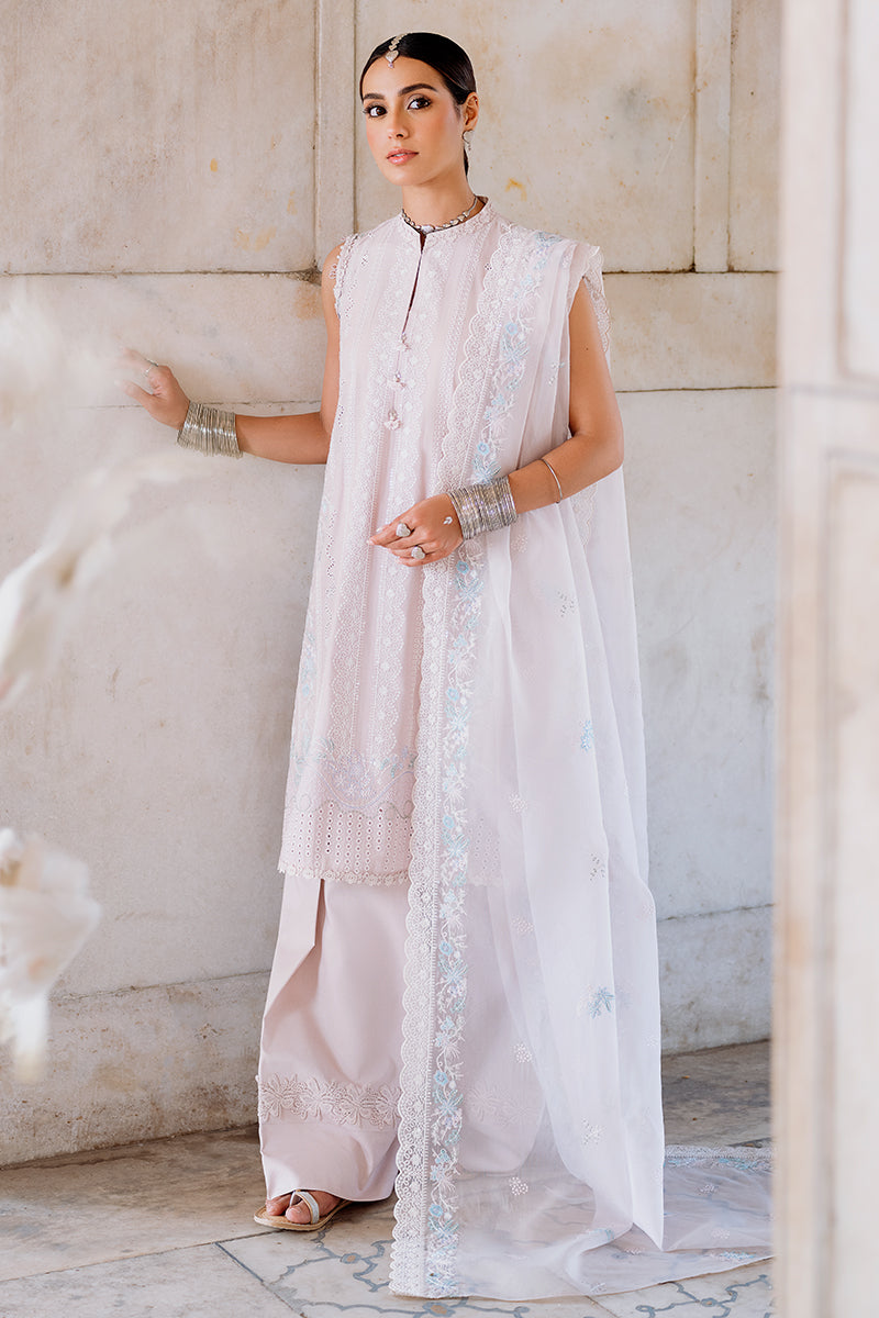 Hushed Mauve 3-Piece Embroidered Lawn Suit for Women - Elegant Pakistani Formal Wear for Weddings, Parties & Special Occasions