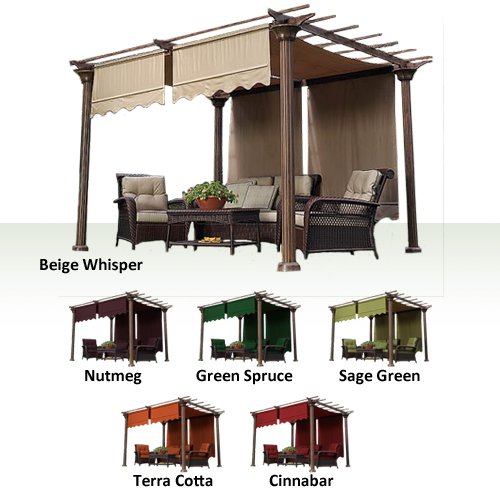 Universal Replacement Canopy Top Cover for Pergolas - Sage Green Shade Fabric | Weather-Resistant Outdoor Patio & Garden Protection