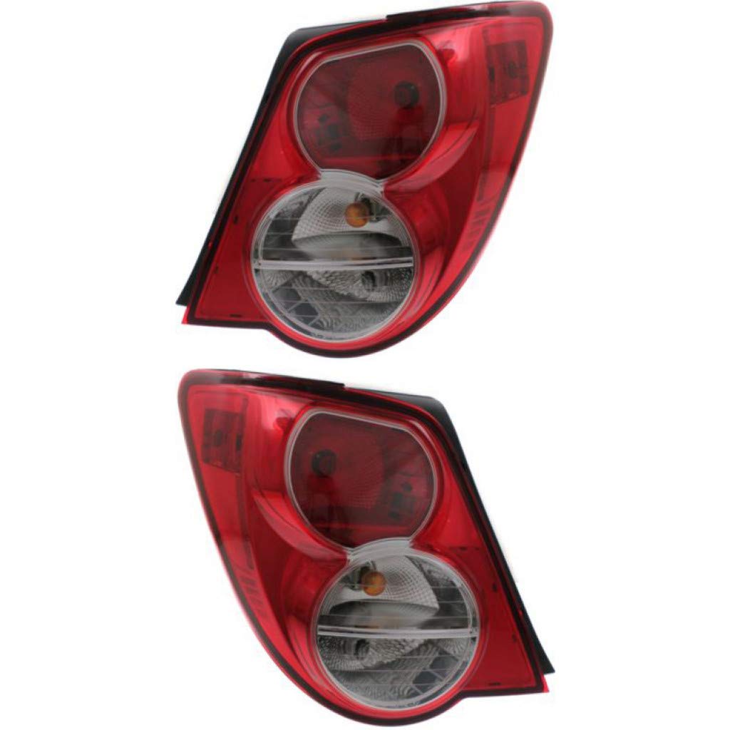 2012-2016 Chevy Sonic Sedan Rear Tail Lights Pair - Driver & Passenger Side Replacement Parts (GM2800251 GM2801251 96830981 96830982) | Perfect for Night Driving Safety & Vehicle Customization