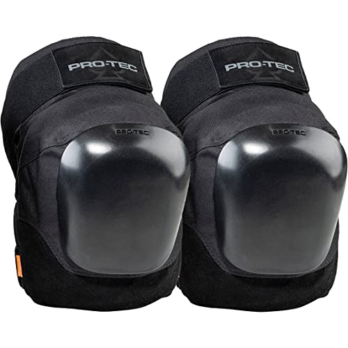 Pro-Tec Pro Knee Pads - Black - Small - Protective Gear for Skateboarding, Construction & DIY Projects - Comfortable & Durable Knee Protection
