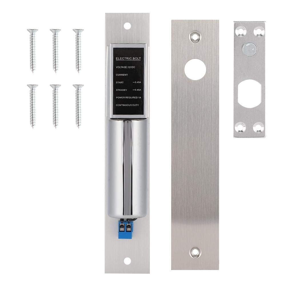 12V Electric Bolt Lock - 2-Wire Security Door Lock for Glass, Wood & Metal Doors | Access Control System | Ideal for Homes, Offices & Commercial Buildings