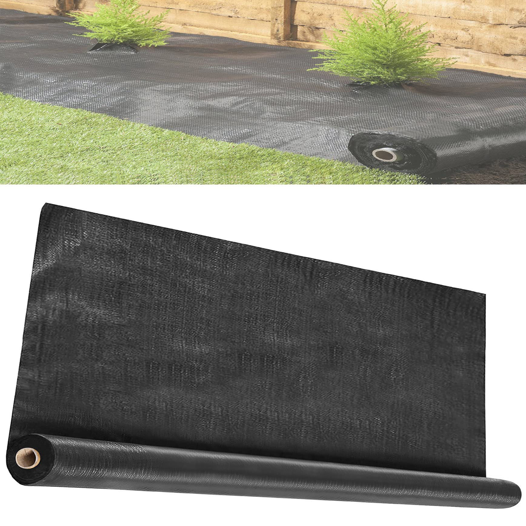 Premium Weed Barrier Landscape Fabric - 3ft x 300ft Heavy-Duty Weed Control Ground Cover for Gardens, Lawns & Outdoor Planting | Blocks Weeds & Promotes Plant Growth