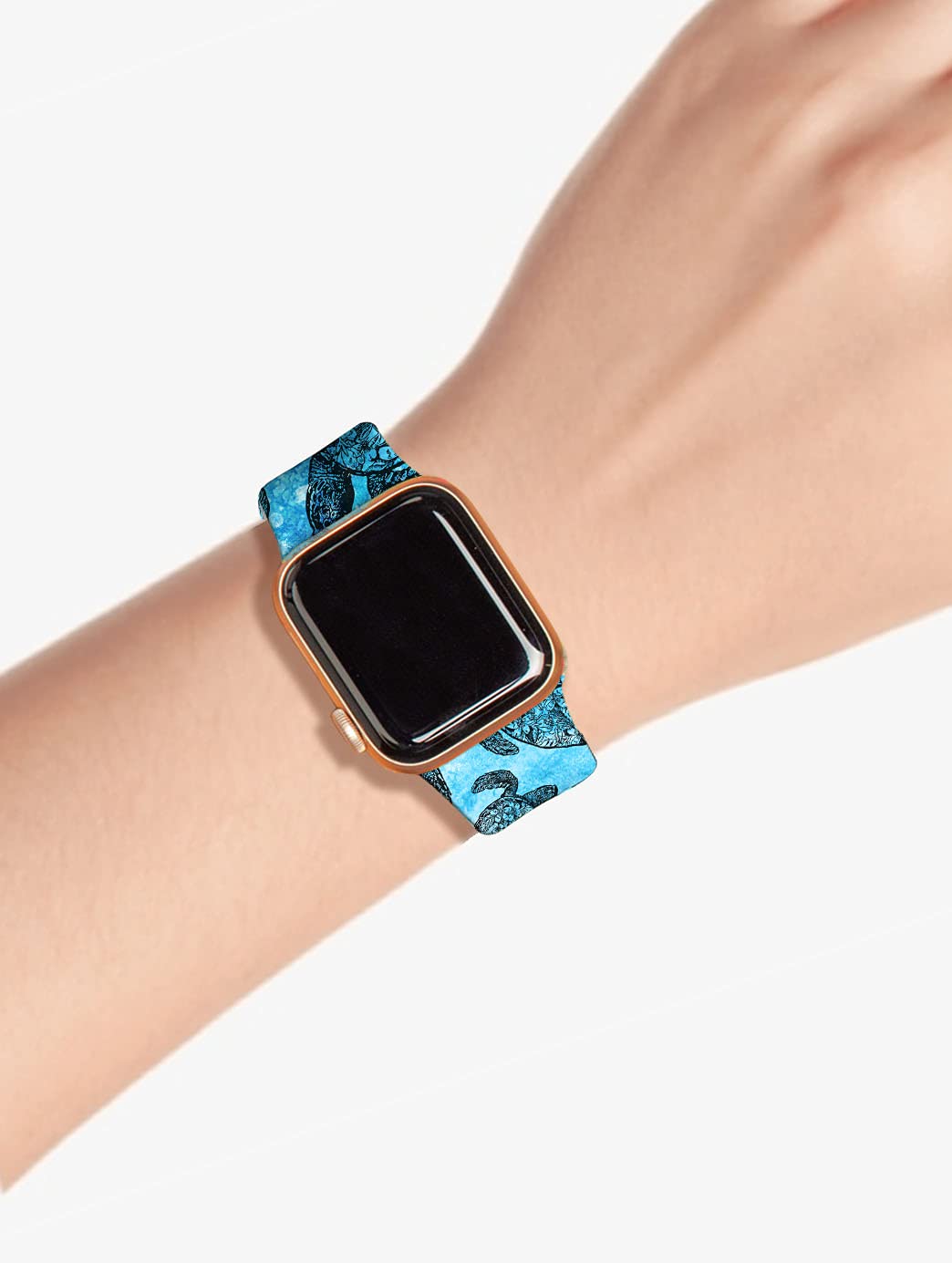 Adjustable Smart Watch Bands - Soft Silicone Replacement Straps Compatible with Apple Watch 38mm 40mm 42mm 44mm (Series 6/5/4/3/2/1/SE) - Durable Wristband for Women & Men - Perfect for Workouts, Running & Everyday Wear