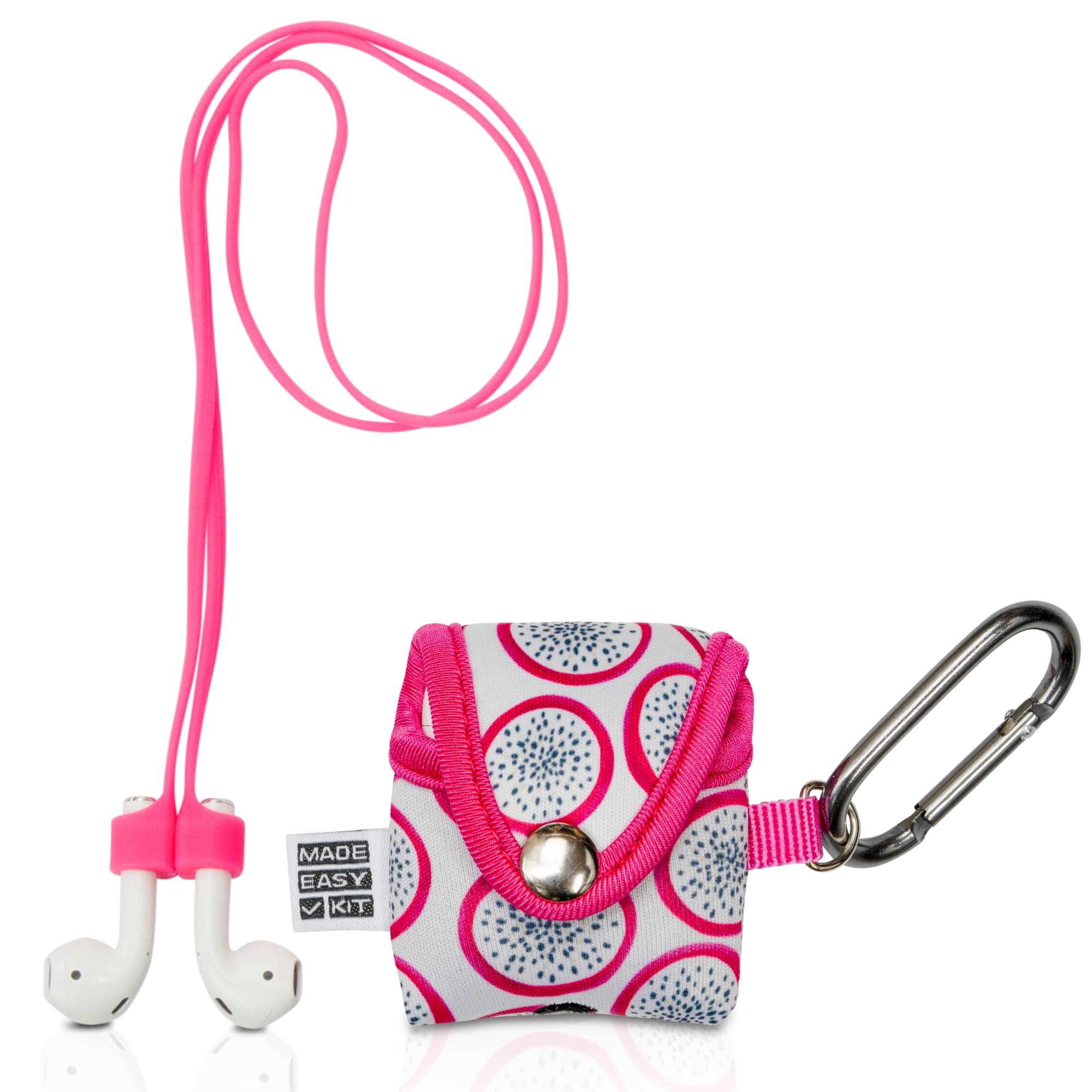 Premium Protective Case Cover for Apple AirPods - Pink Dragon Fruit Design | Shockproof & Scratch-Resistant Skin | Perfect for Workouts, Travel & Daily Use
