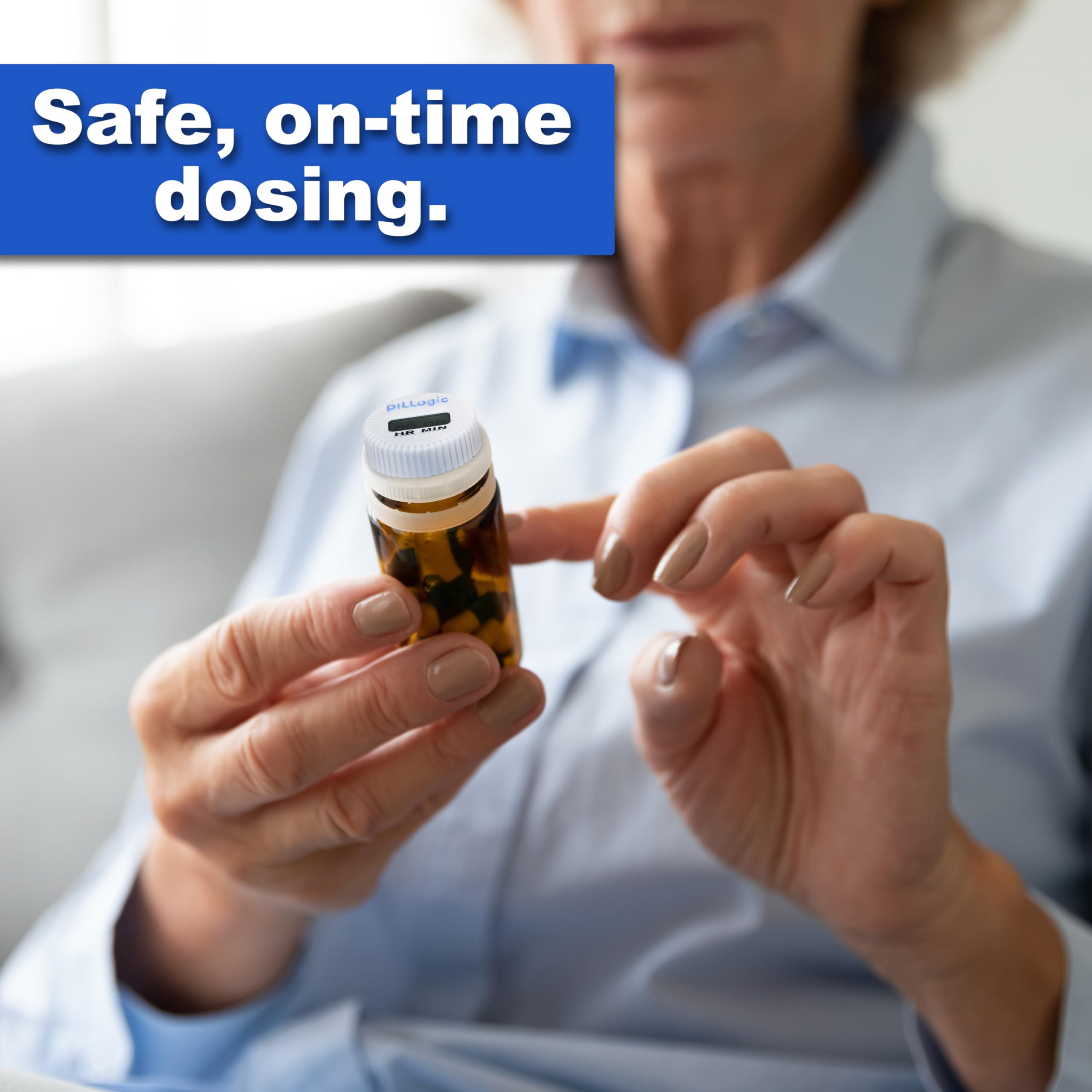 Pill Reminder Timer - Easy Reusable Medication Tracker for Kids & Adults
