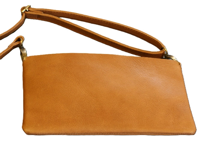 Stylish Tan Oblong Crossbody Bag for Women - Perfect for Work, Travel & Everyday Use