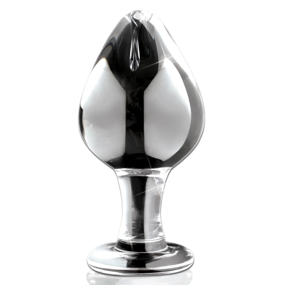 Icicles No. 25 Full Glass Anal Plug - Premium Crystal Clear Glass Butt Plug for Adults, Smooth Surface for Comfortable Wear - Perfect for Sensual Play, Couples Intimacy & Solo Exploration