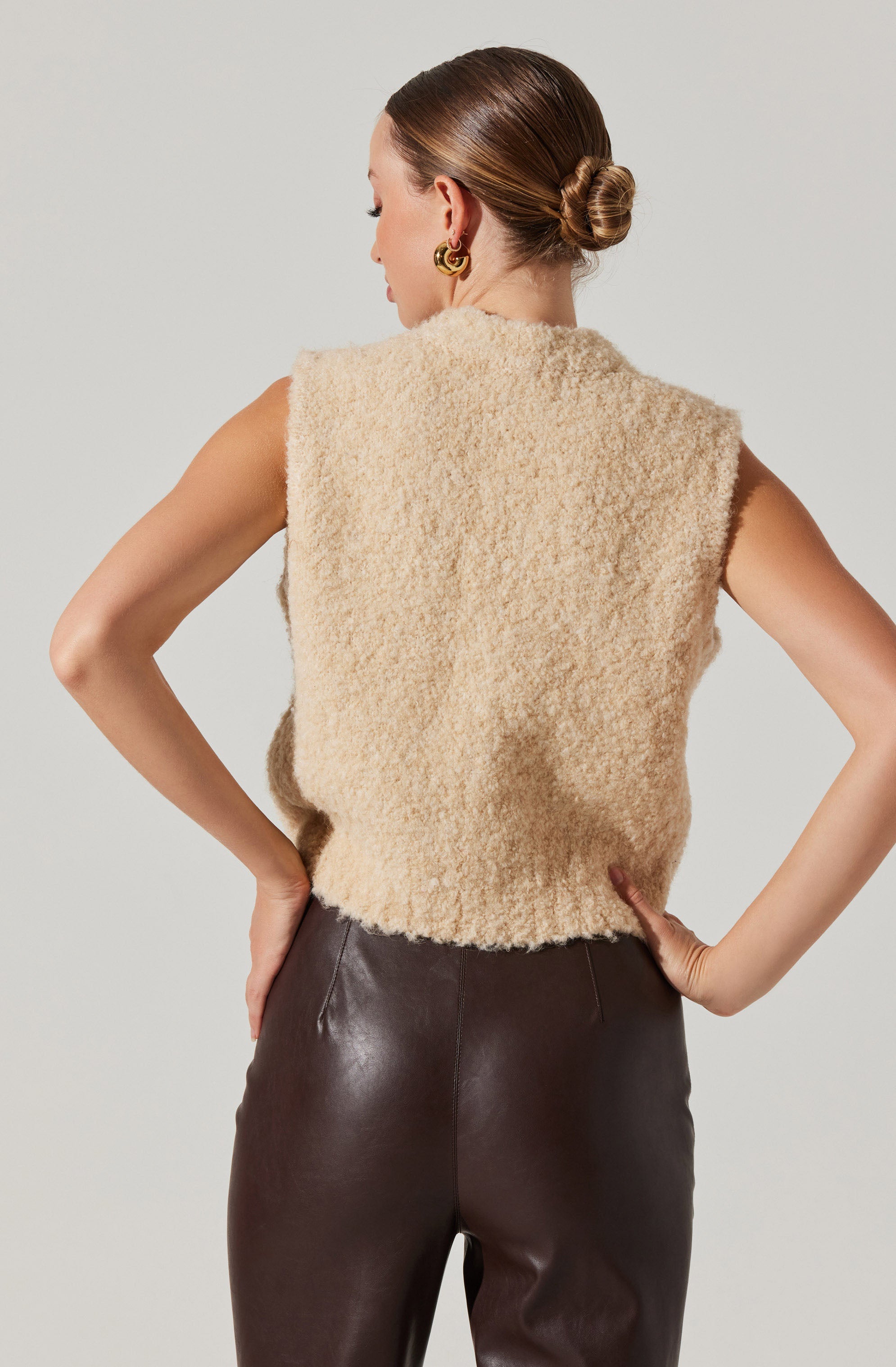 Stylish Edlyn Boucle Mock Neck Sweater for Women | Soft & Comfortable Knit Pullover | Perfect for Fall & Winter Outfits, Office Wear & Casual Dates