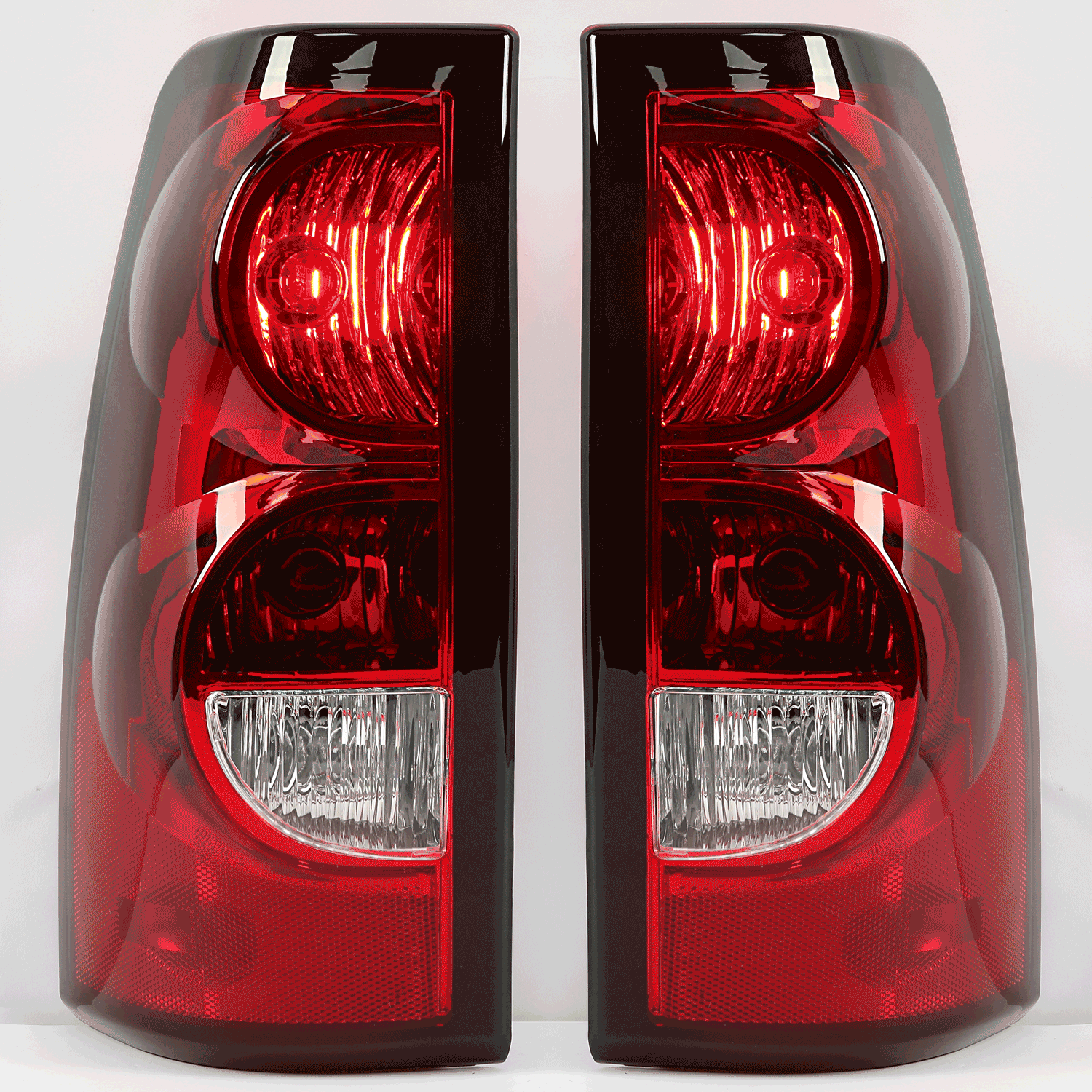 2004-2006 Chevrolet Silverado 1500 LED Tail Lights Assembly Pair - Left & Right Side (Driver + Passenger) for Improved Visibility & Style | Perfect for Night Driving & Custom Truck Upgrades