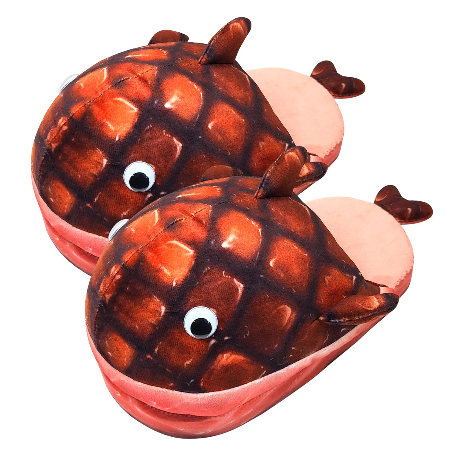 Infaccial Whale Bread Slippers for Adults - Cozy Winter Plush House Slippers, Funny Cartoon Slippers, Novelty Cotton Slippers for Women & Men - Perfect Christmas Gift for Home, Lounge & Indoor Comfort